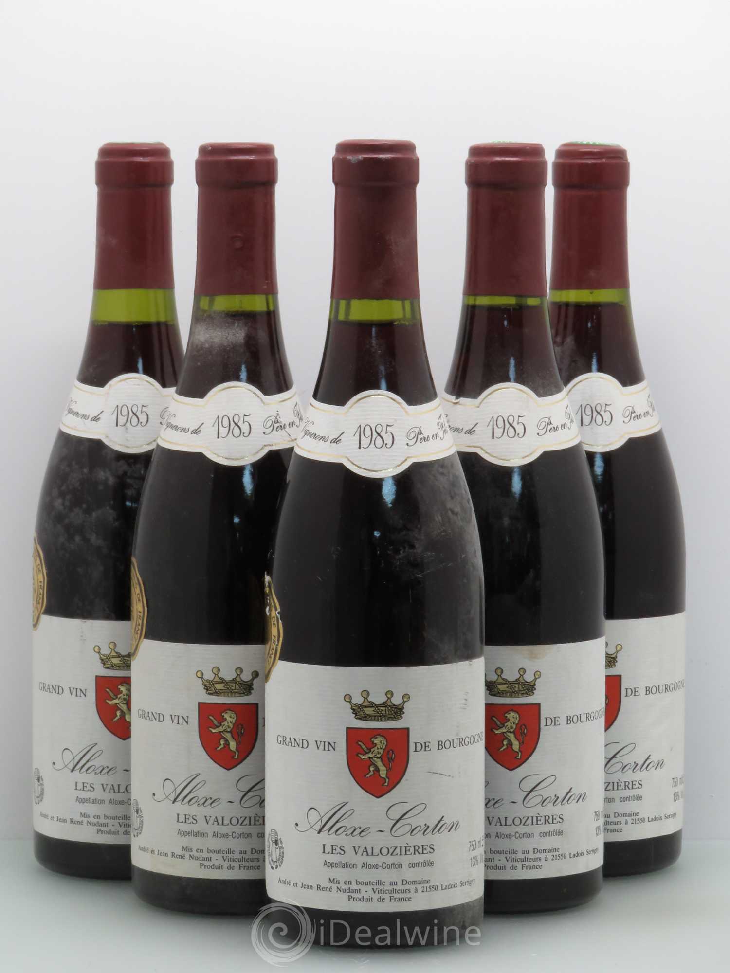 Aloxe-Corton Les Valozieres Nudant 1988 - Posten von 5 Flaschen - 0