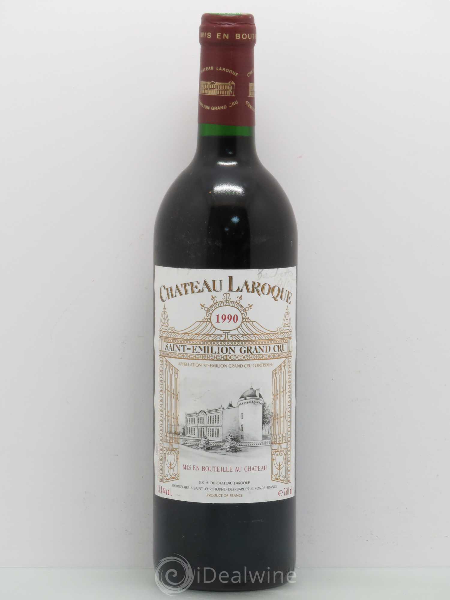 Château Laroque Grand Cru Classé 1990 - Lot de 1 bouteille - 0