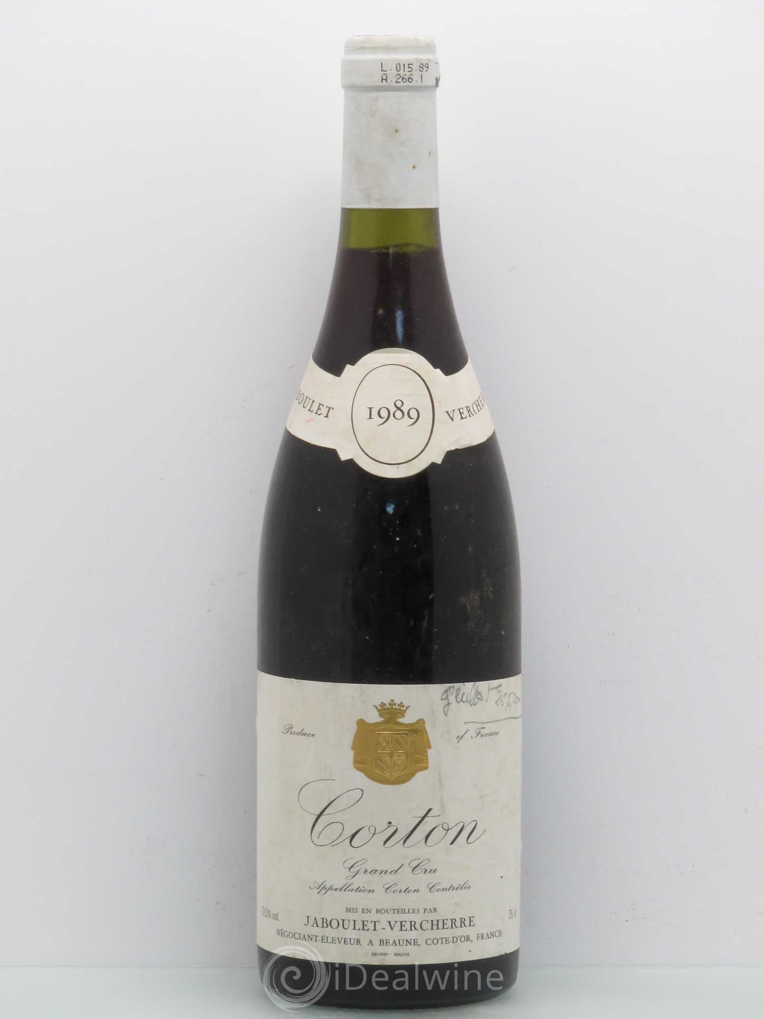 Corton Grand Cru 1989 - Posten von 1 Flasche - 0