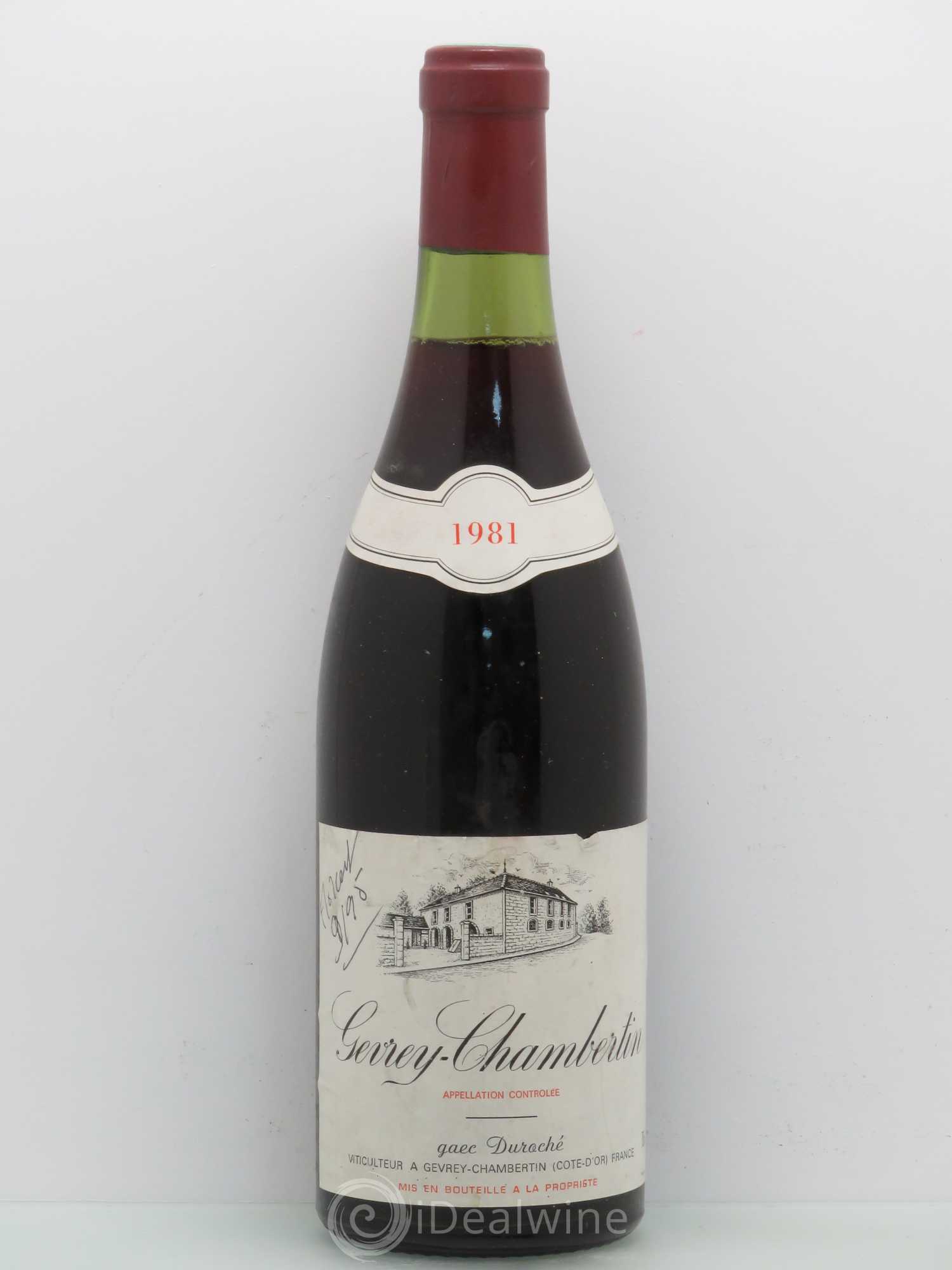 Gevrey-Chambertin Duroche 1981 - Lot de 1 bouteille - 0