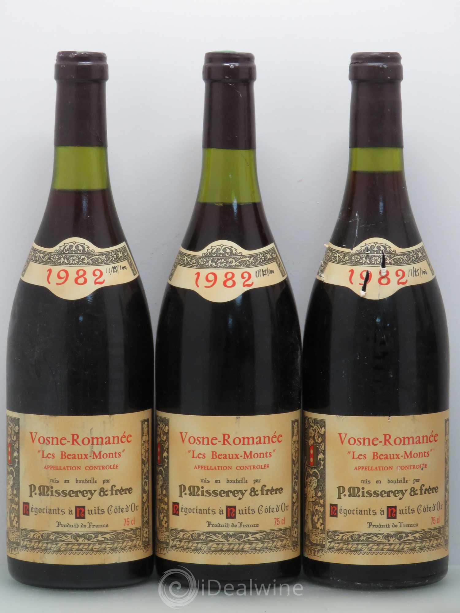 Vosne-Romanée 1982 - Posten von 5 Flaschen - 1