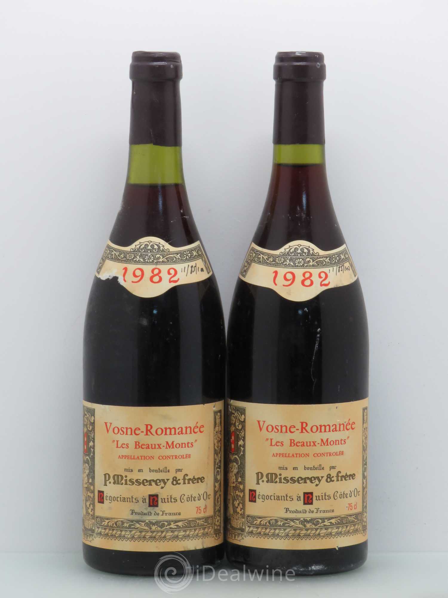 Vosne-Romanée 1982 - Posten von 5 Flaschen - 2