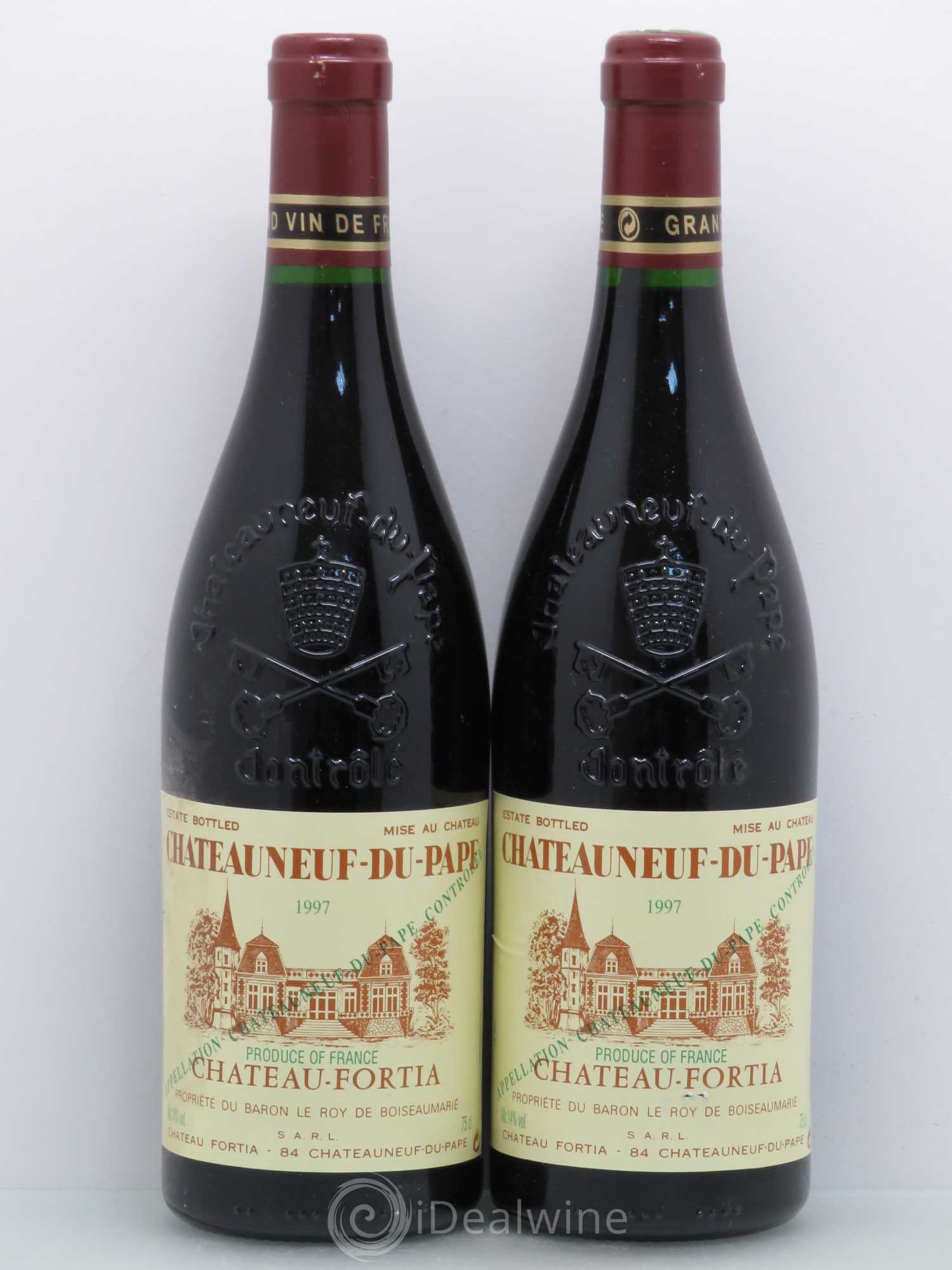 Châteauneuf-du-Pape Château Fortia 1997 - Lot de 2 bouteilles - 0