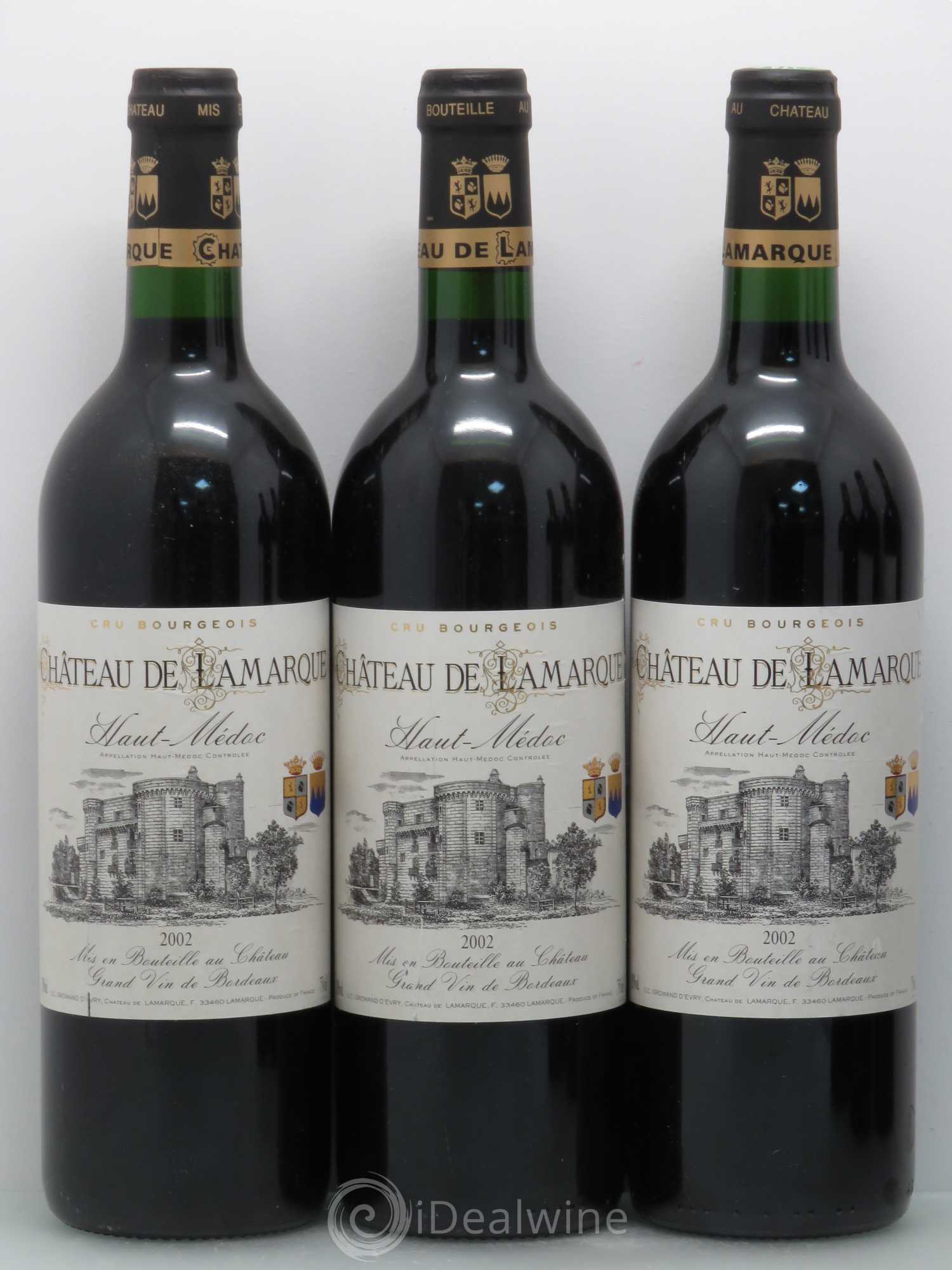Château de Lamarque Cru Bourgeois (sans prix de réserve) 2002 - Lot de 6 bouteilles - 1