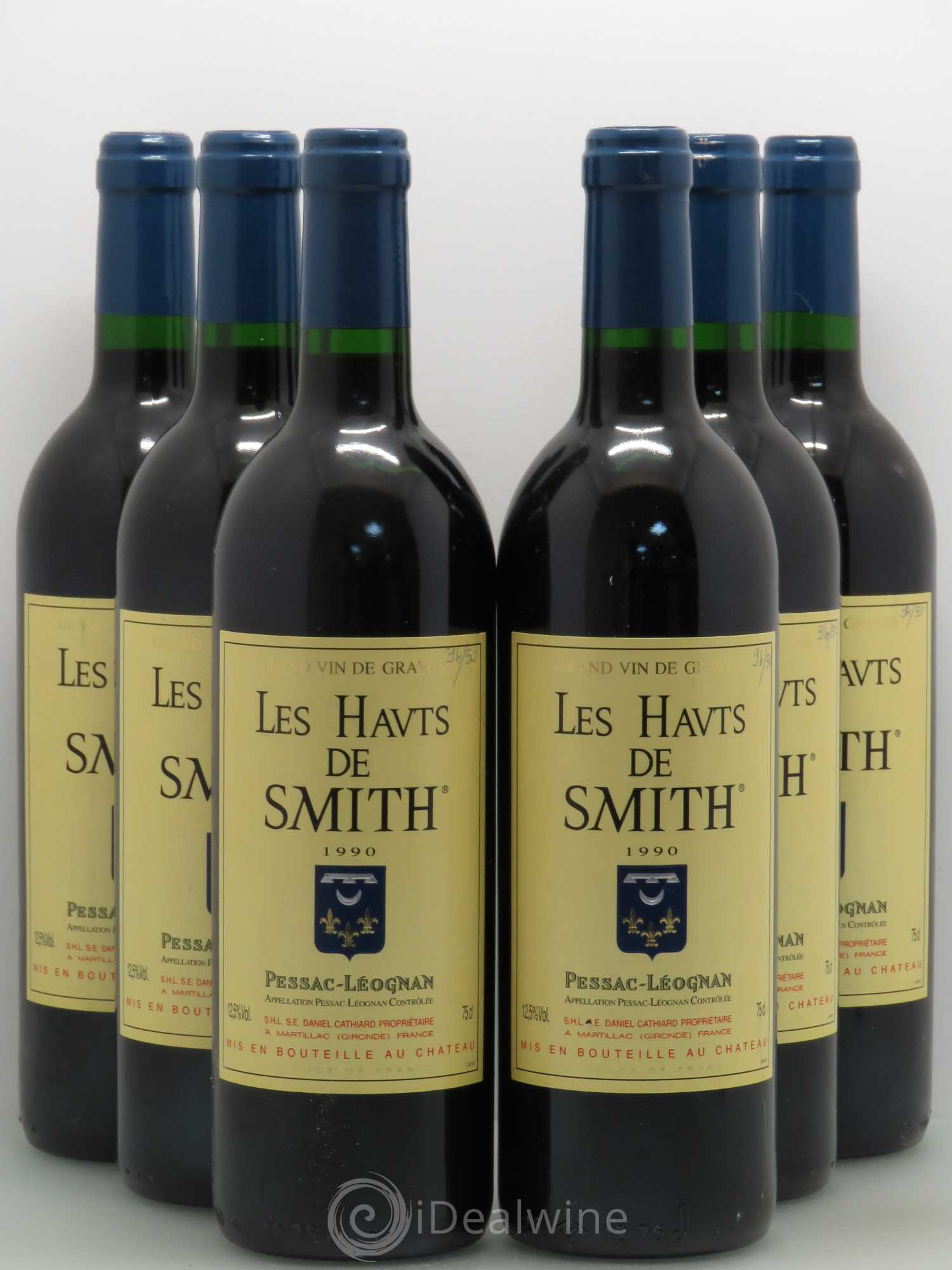 Les Hauts de Smith Second Vin 1990 - Lot de 6 bouteilles - 0