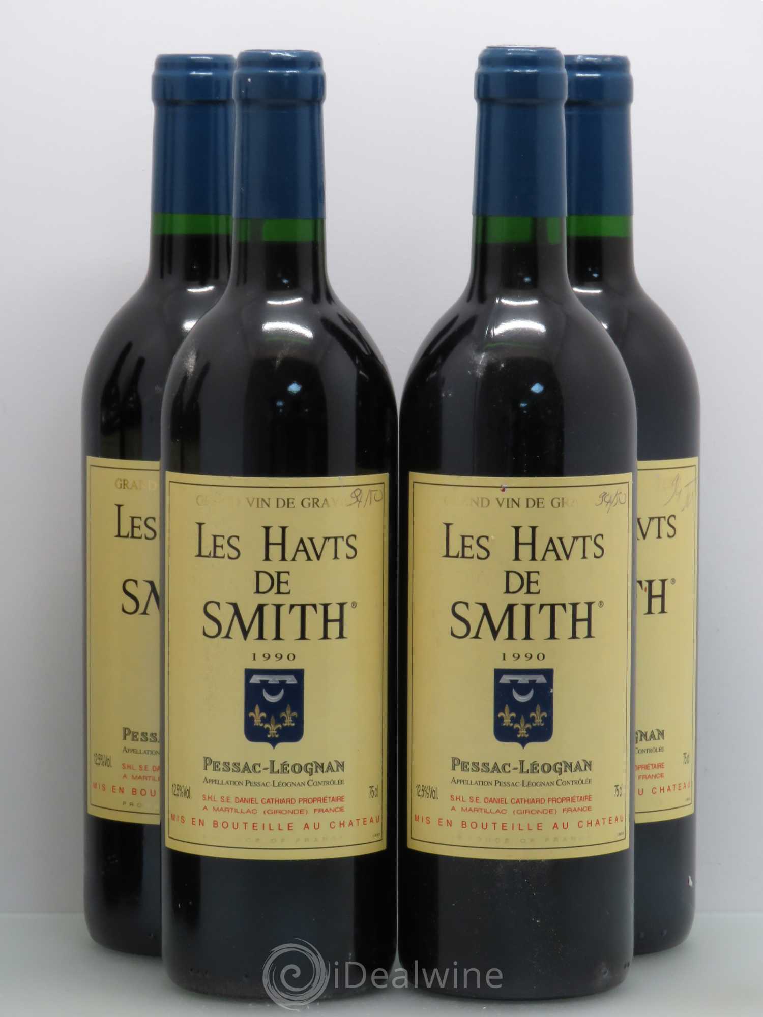 Les Hauts de Smith Second Vin 1990 - Lot de 4 bouteilles - 0