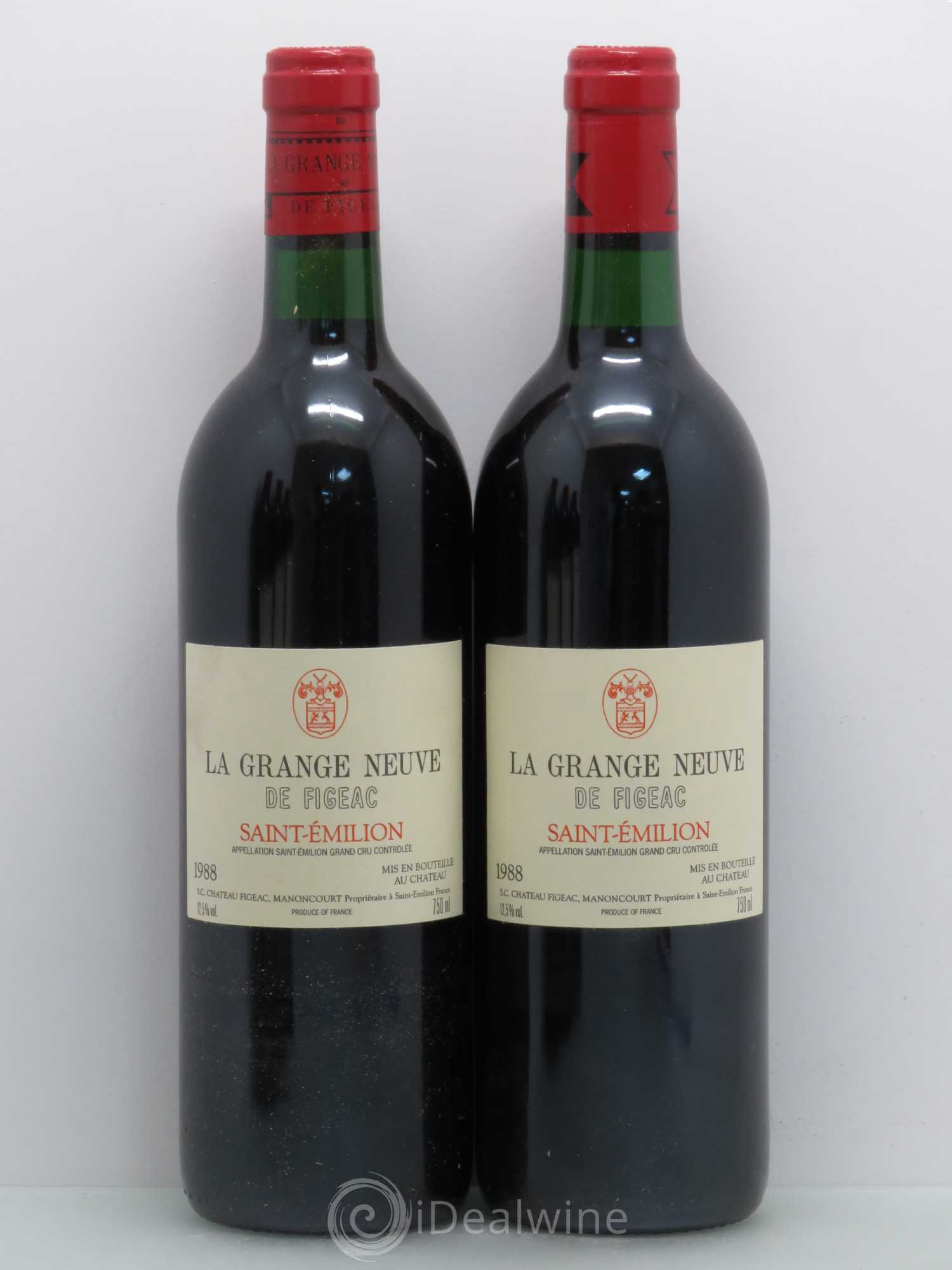 Château La Grange Neuve de Figeac 1988 - Lot de 5 bouteilles - 2