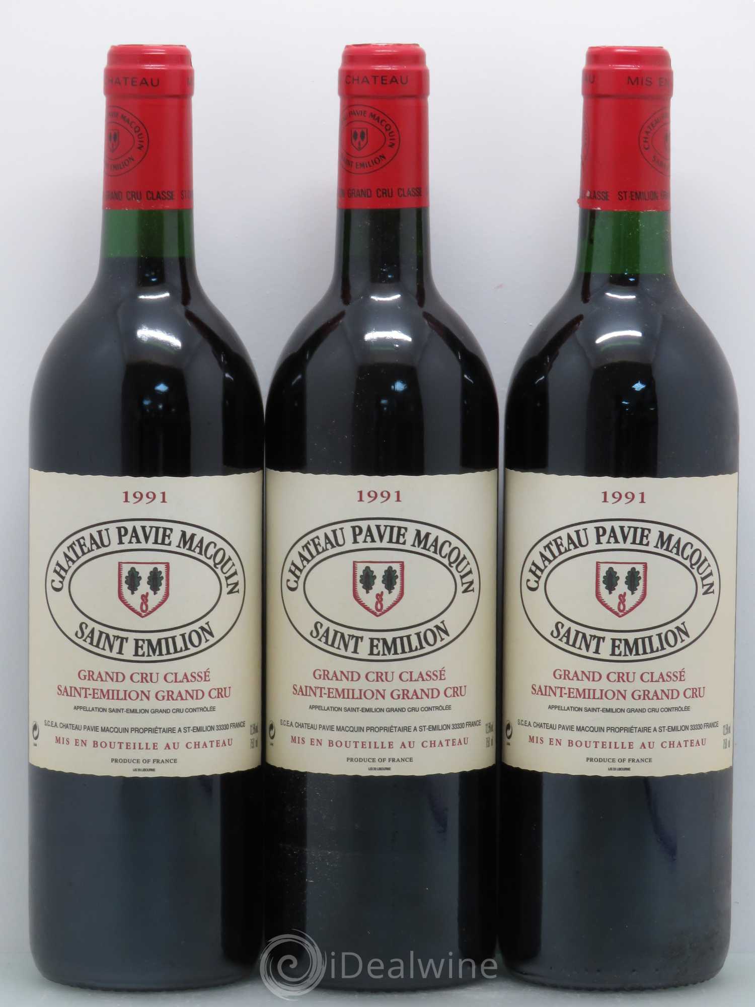 Château Pavie Macquin 1er Grand Cru Classé B 1991 - Lot de 12 bouteilles - 4