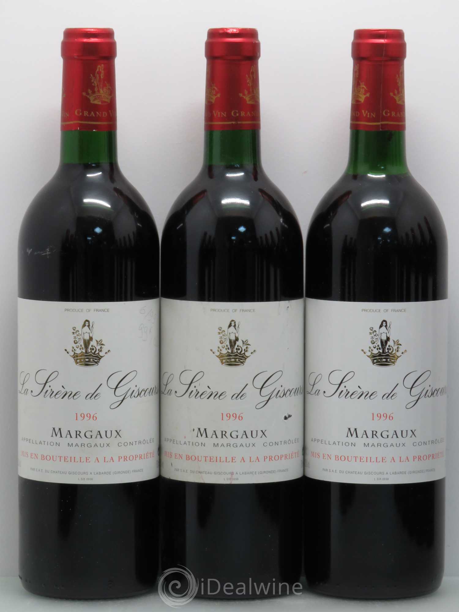 La Sirène de Giscours 1996 - Lot de 12 bouteilles - 1