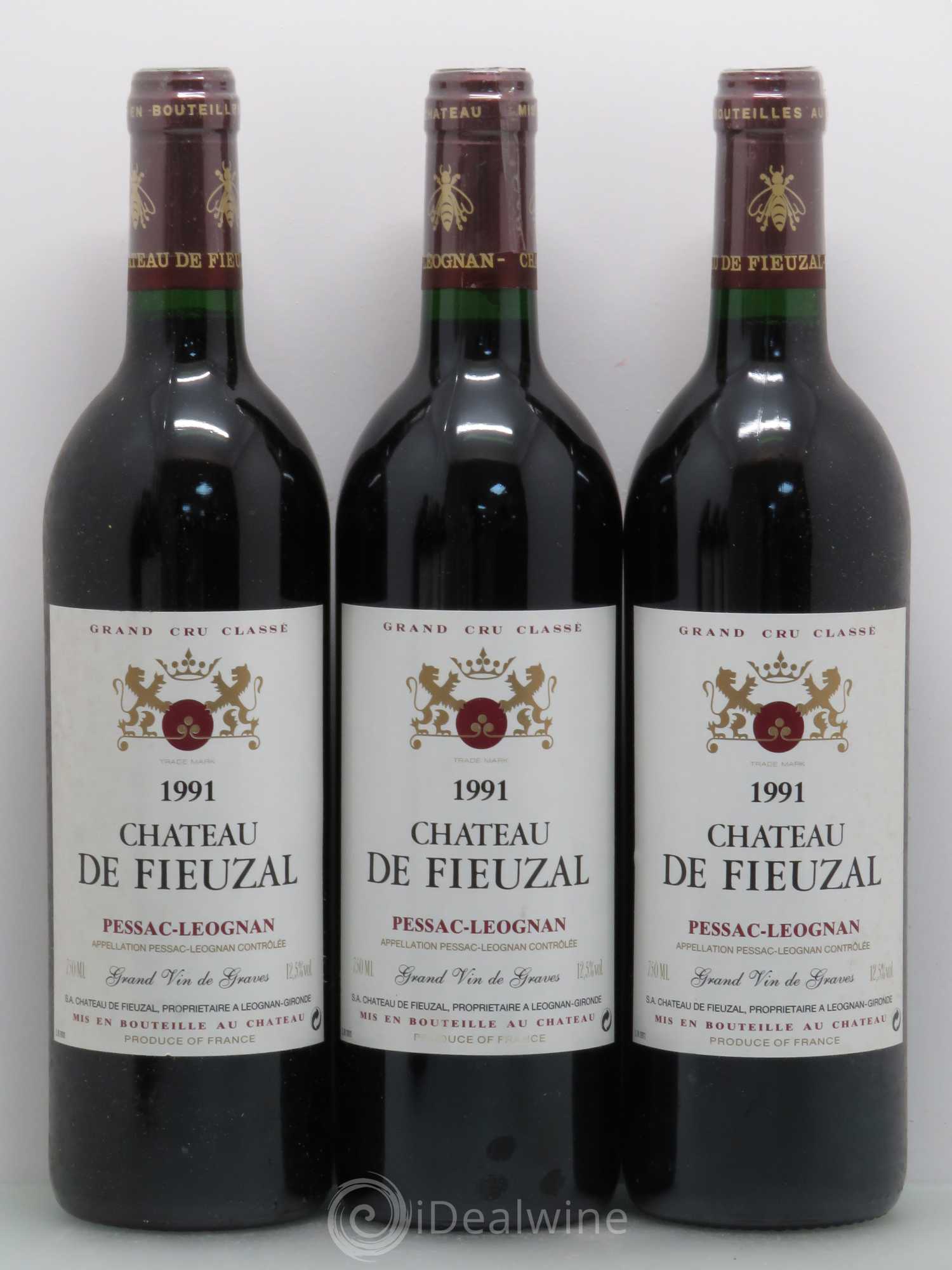 Château de Fieuzal Cru Classé de Graves 1991 - Lot de 6 bouteilles - 2
