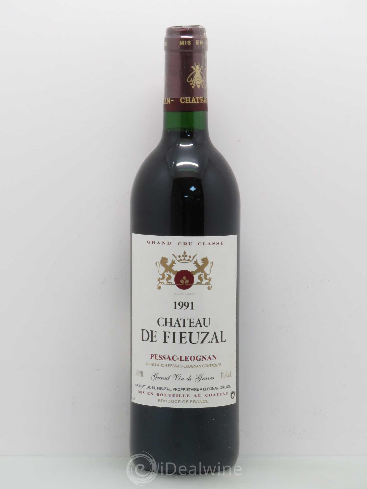 Château de Fieuzal Cru Classé de Graves 1991 - Lot de 1 bouteille - 0