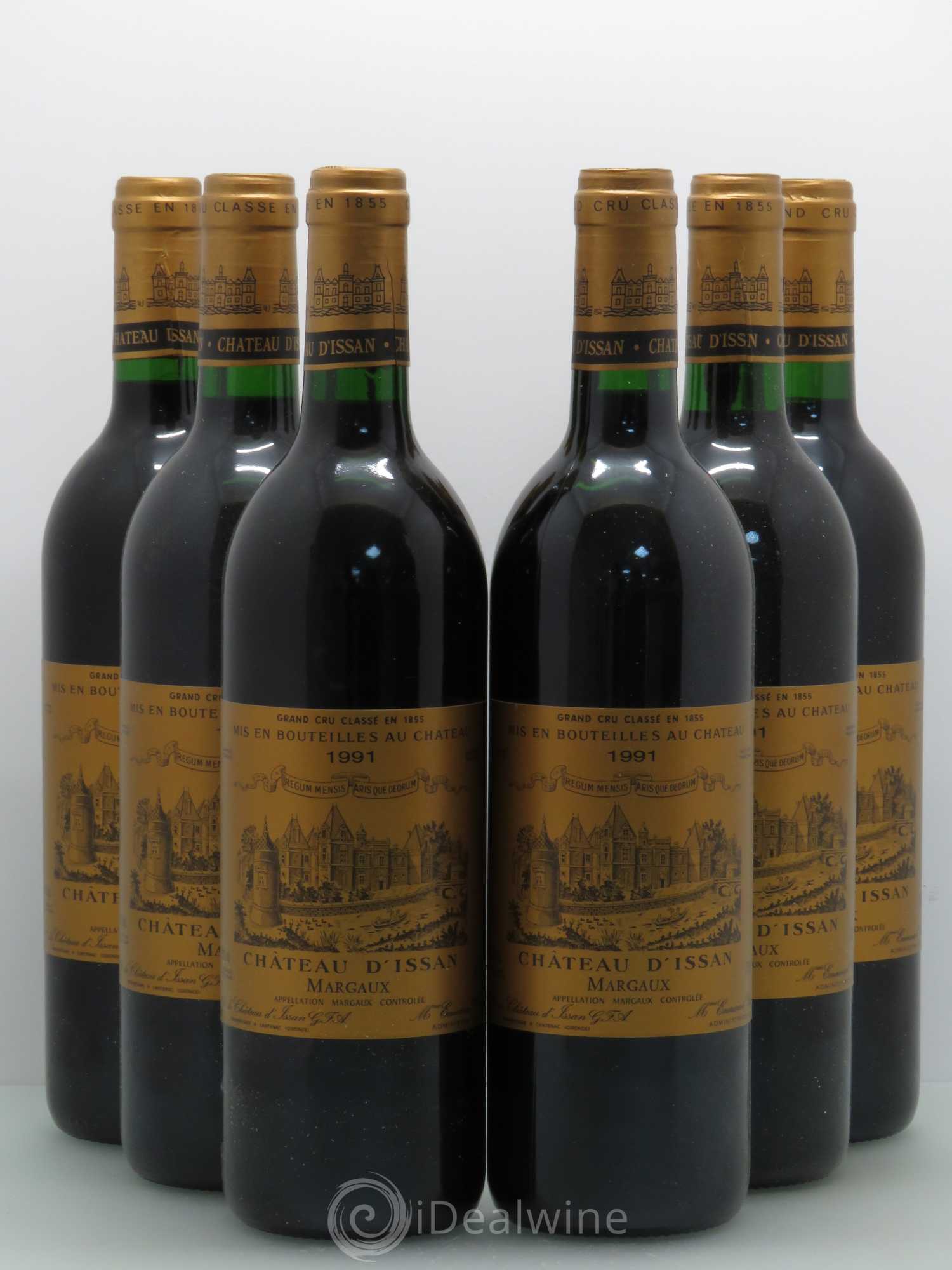Château d'Issan 3ème Grand Cru Classé 1991 - Lot de 6 bouteilles - 0