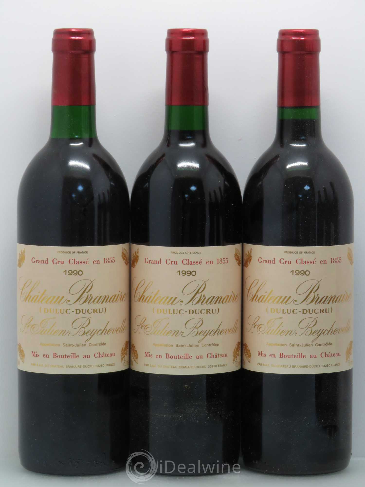 Château Branaire Ducru 4ème Grand Cru Classé 1990 - Lot de 6 bouteilles - 1