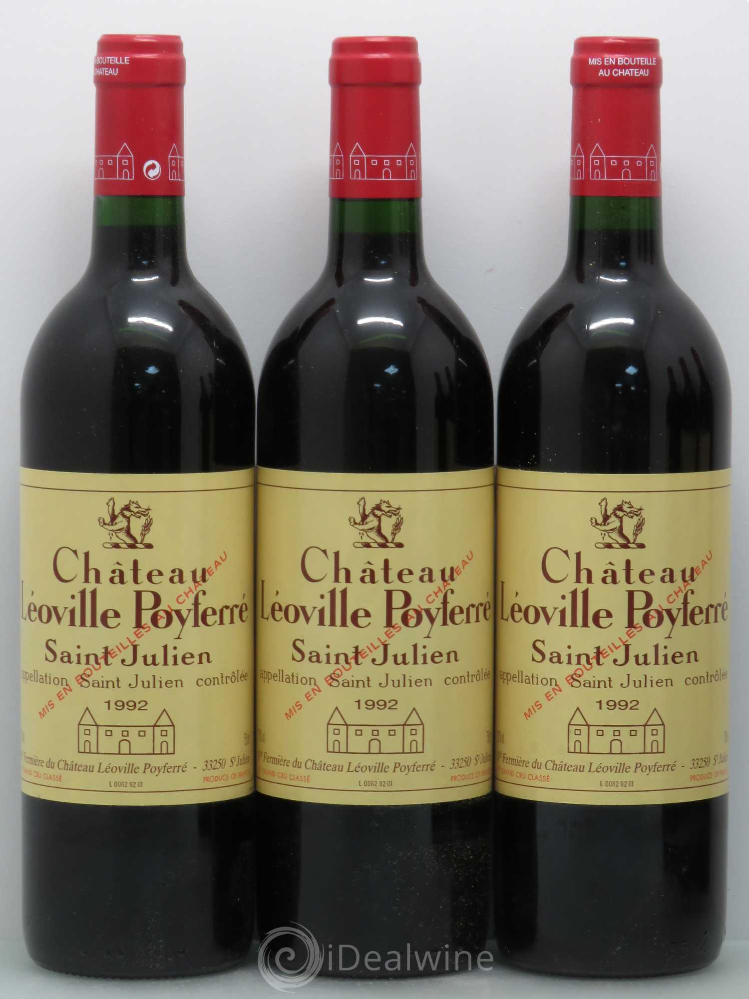 Château Léoville Poyferré 2ème Grand Cru Classé 1992 - Lot de 12 bouteilles - 3