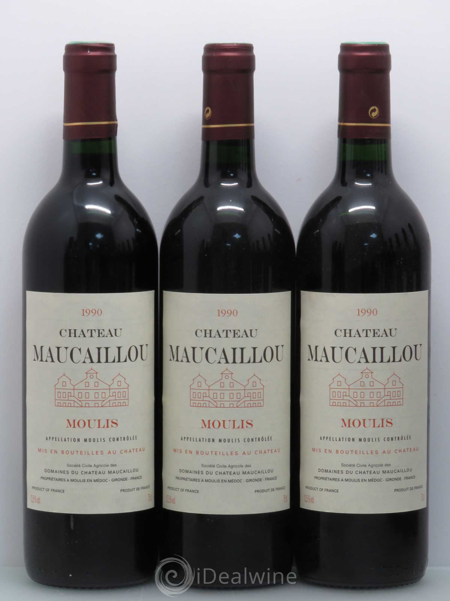 Château Maucaillou 1990 - Lot de 12 bouteilles - 1