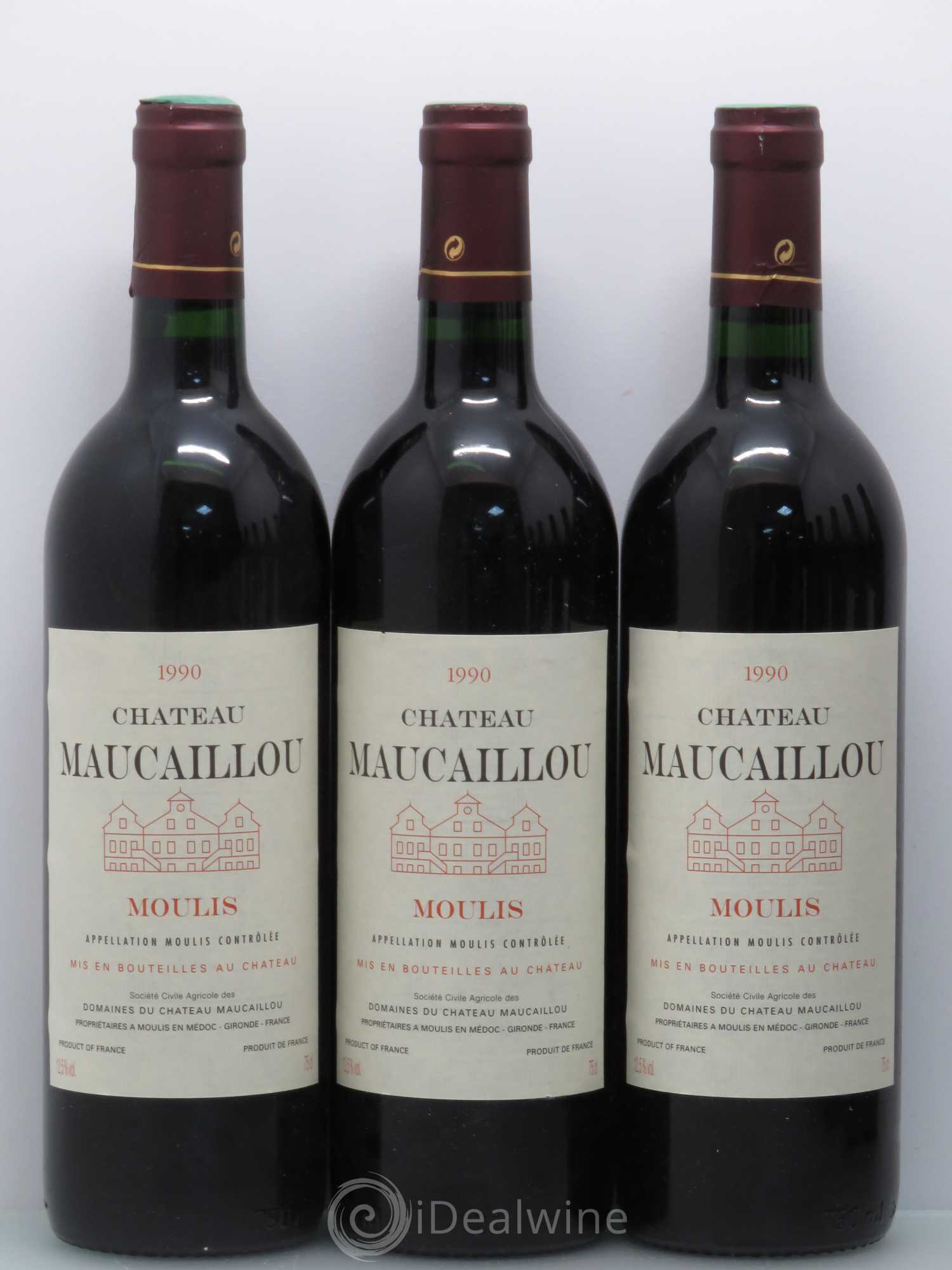 Château Maucaillou 1990 - Lot de 12 bouteilles - 2