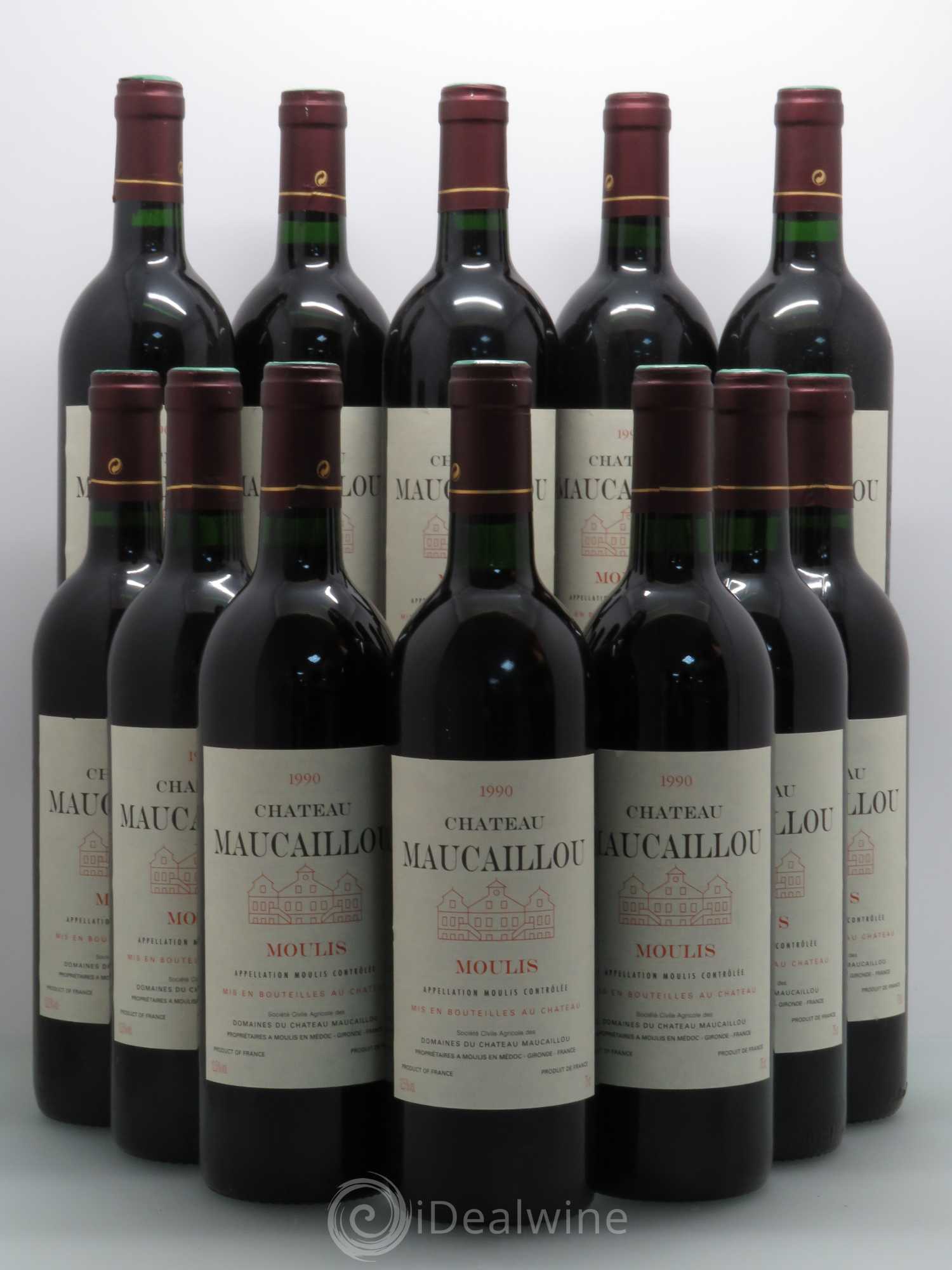 Château Maucaillou 1990 - Lot de 12 bouteilles - 0