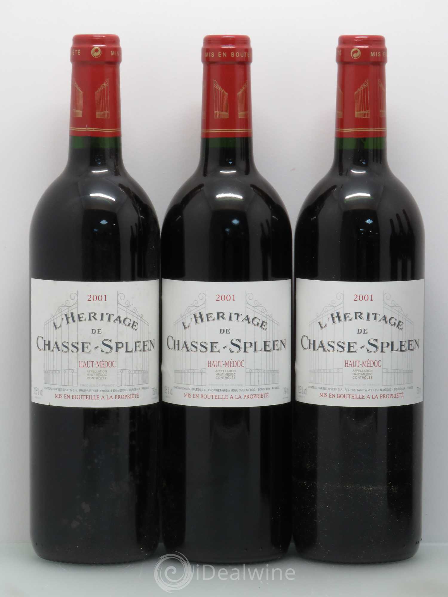 Héritage (Ermitage) de Chasse Spleen 2001 - Lot de 12 bouteilles - 3