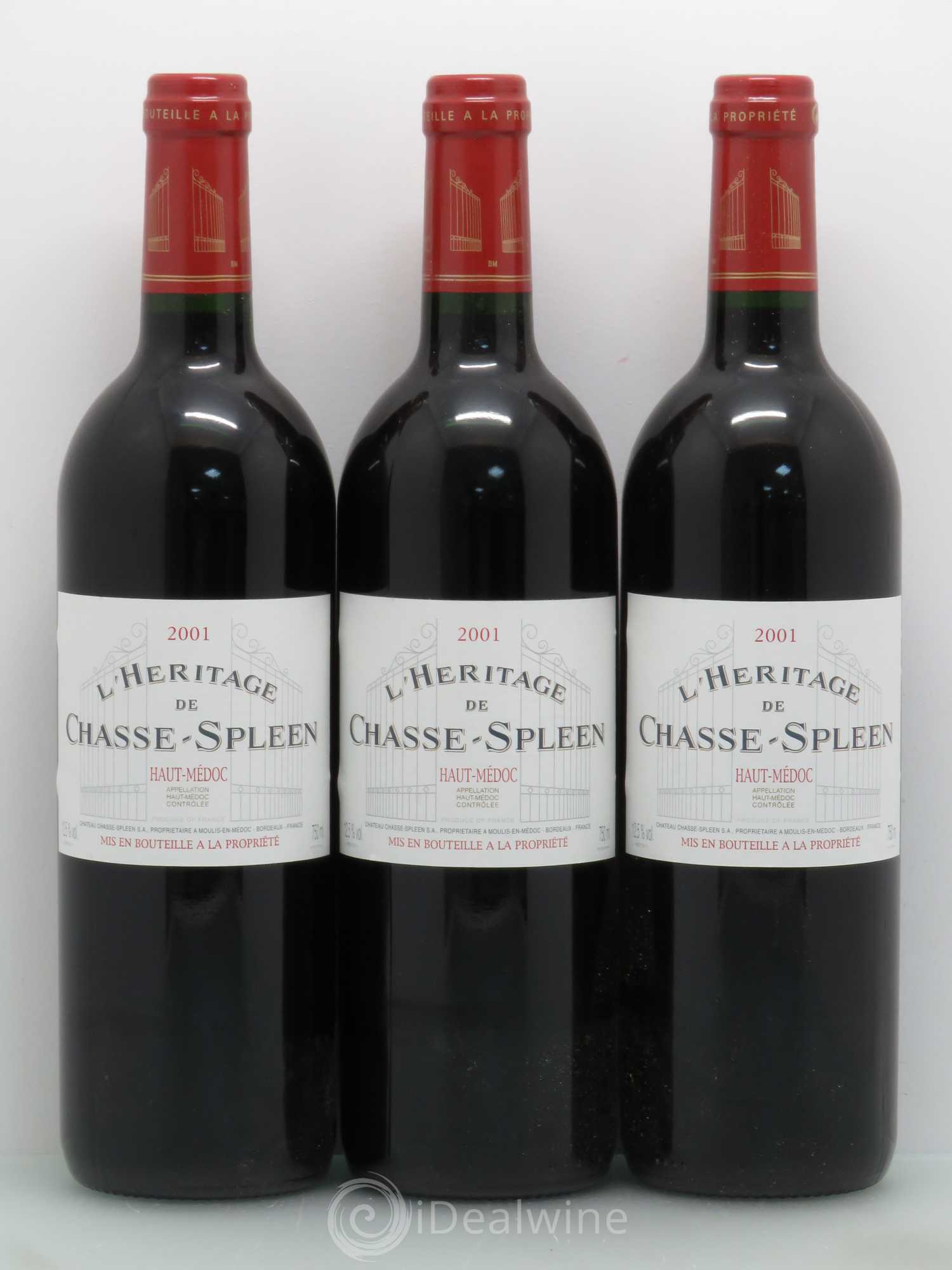 Héritage (Ermitage) de Chasse Spleen 2001 - Lot de 12 bouteilles - 4