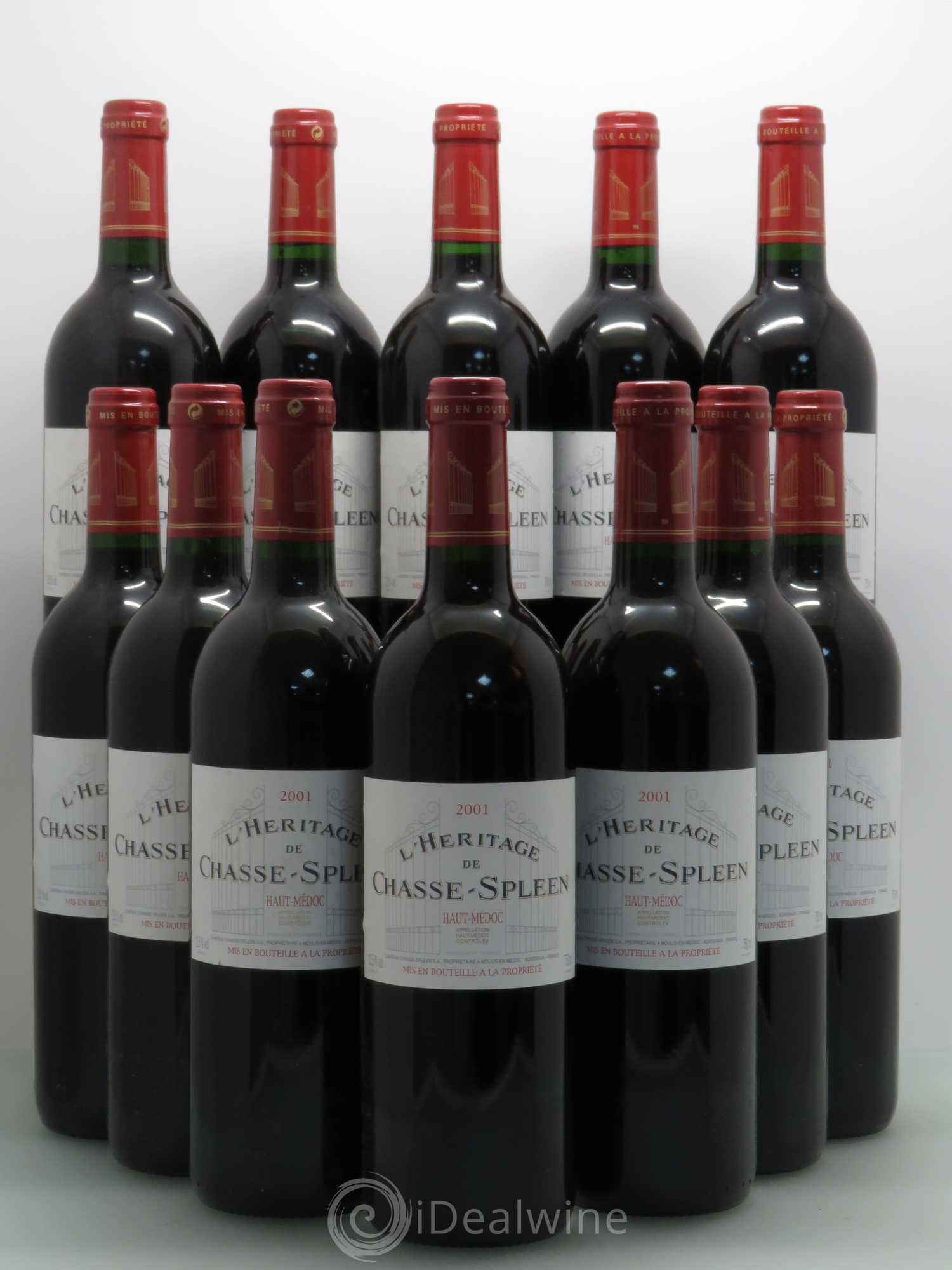 Héritage (Ermitage) de Chasse Spleen 2001 - Lot de 12 bouteilles - 0