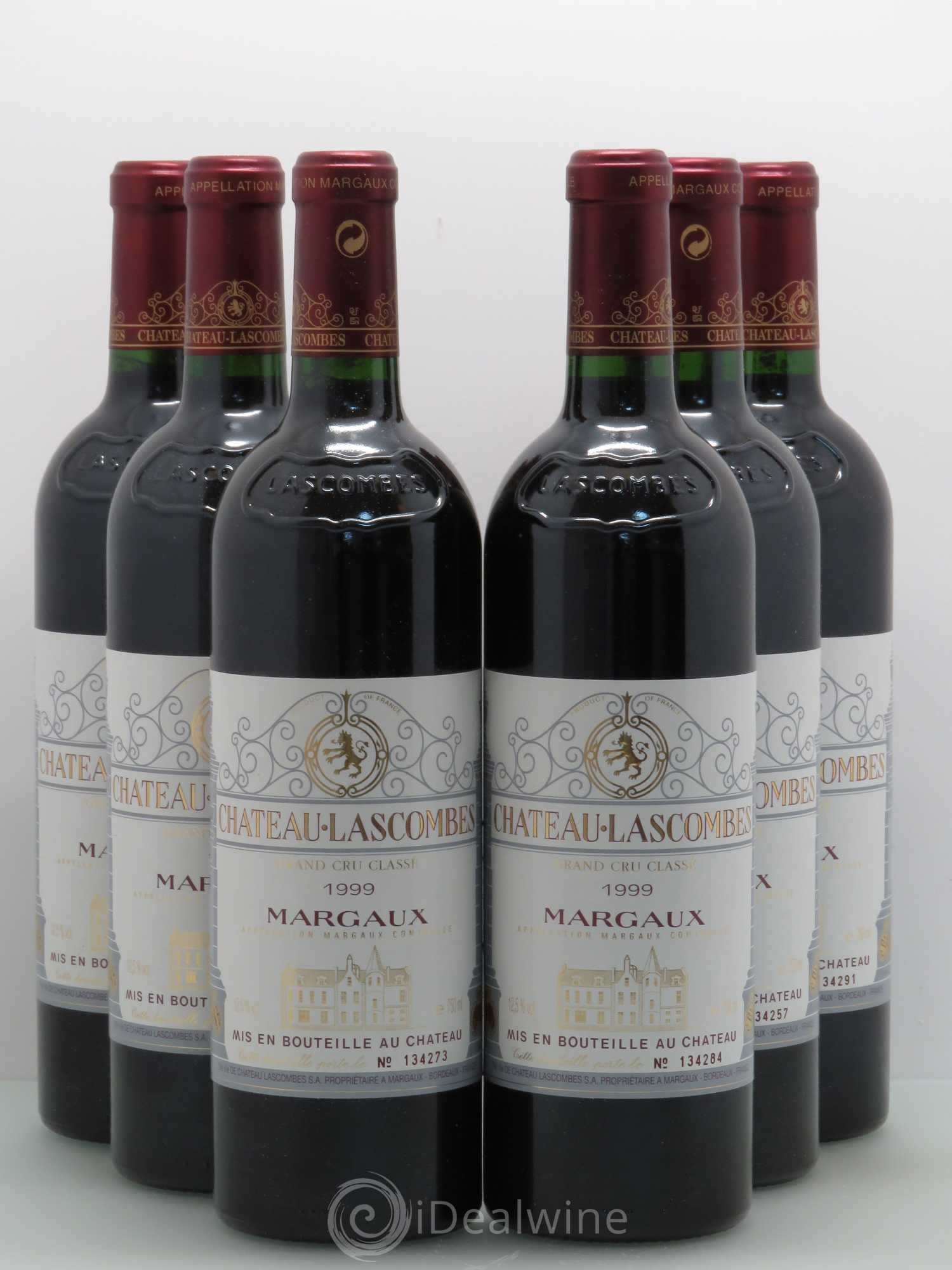 Château Lascombes 2ème Grand Cru Classé 1999 - Lot de 6 bouteilles - 0