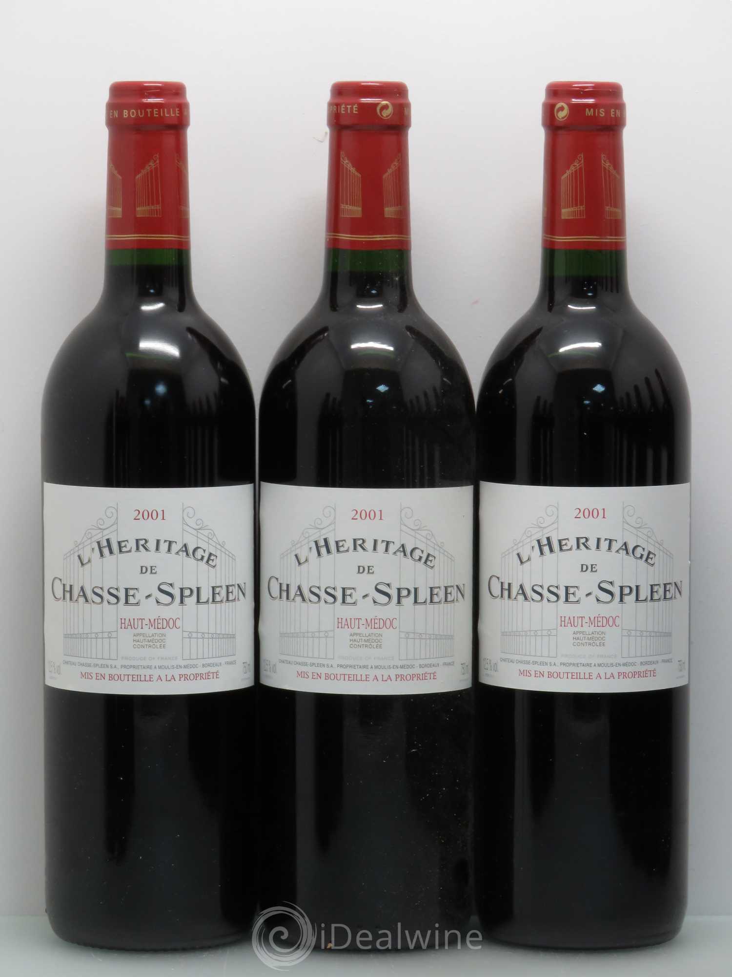 Héritage (Ermitage) de Chasse Spleen 2001 - Lot de 12 bouteilles - 1