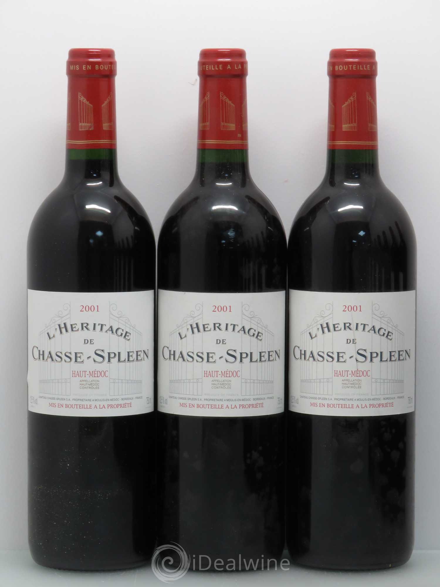 Héritage (Ermitage) de Chasse Spleen 2001 - Lot de 12 bouteilles - 2