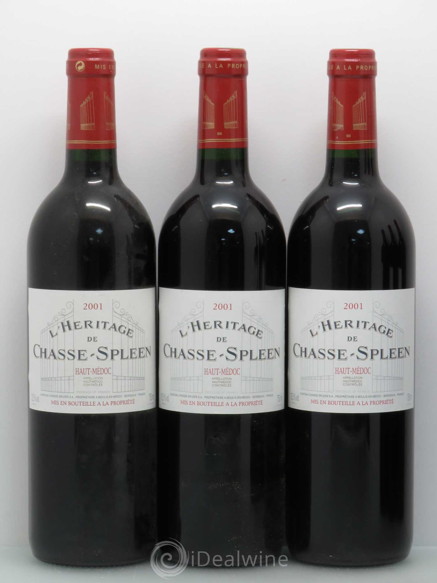 Héritage (Ermitage) de Chasse Spleen 2001 - Lot de 12 bouteilles - 3