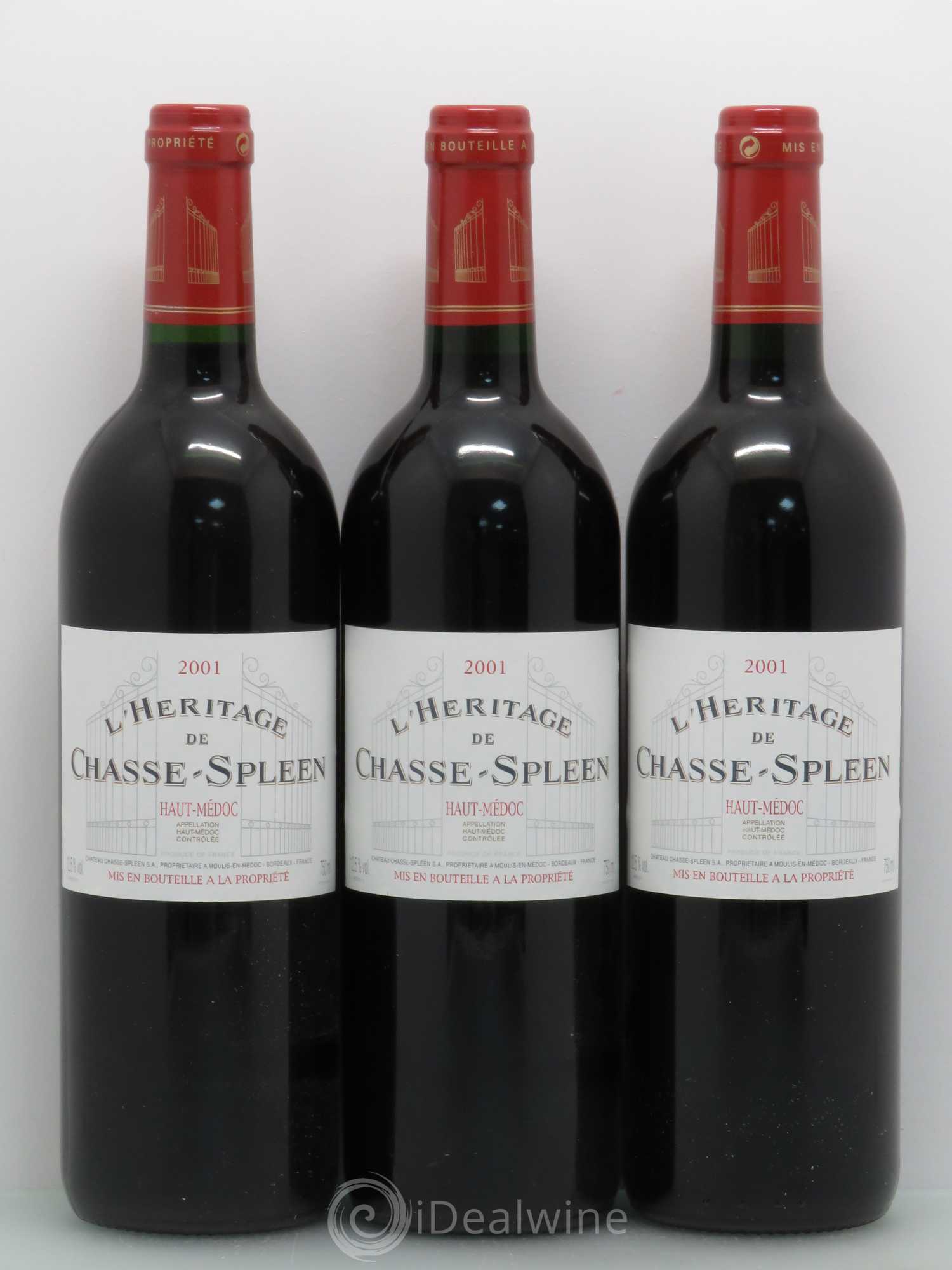 Héritage (Ermitage) de Chasse Spleen 2001 - Lot de 12 bouteilles - 4