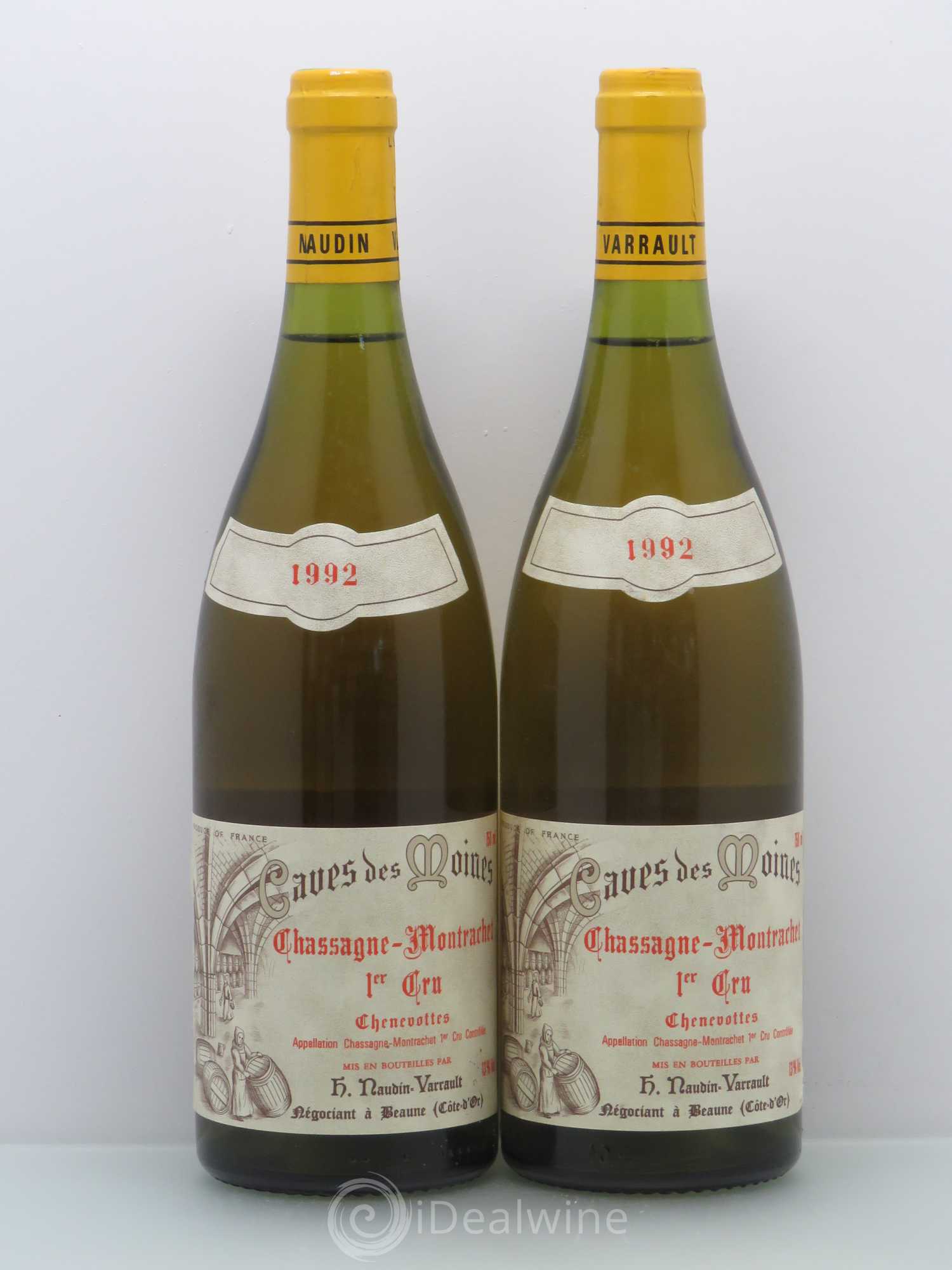 Chassagne-Montrachet 1er Cru Chenevottes Naudin Varrault 1992 - Lot de 2 bouteilles - 0