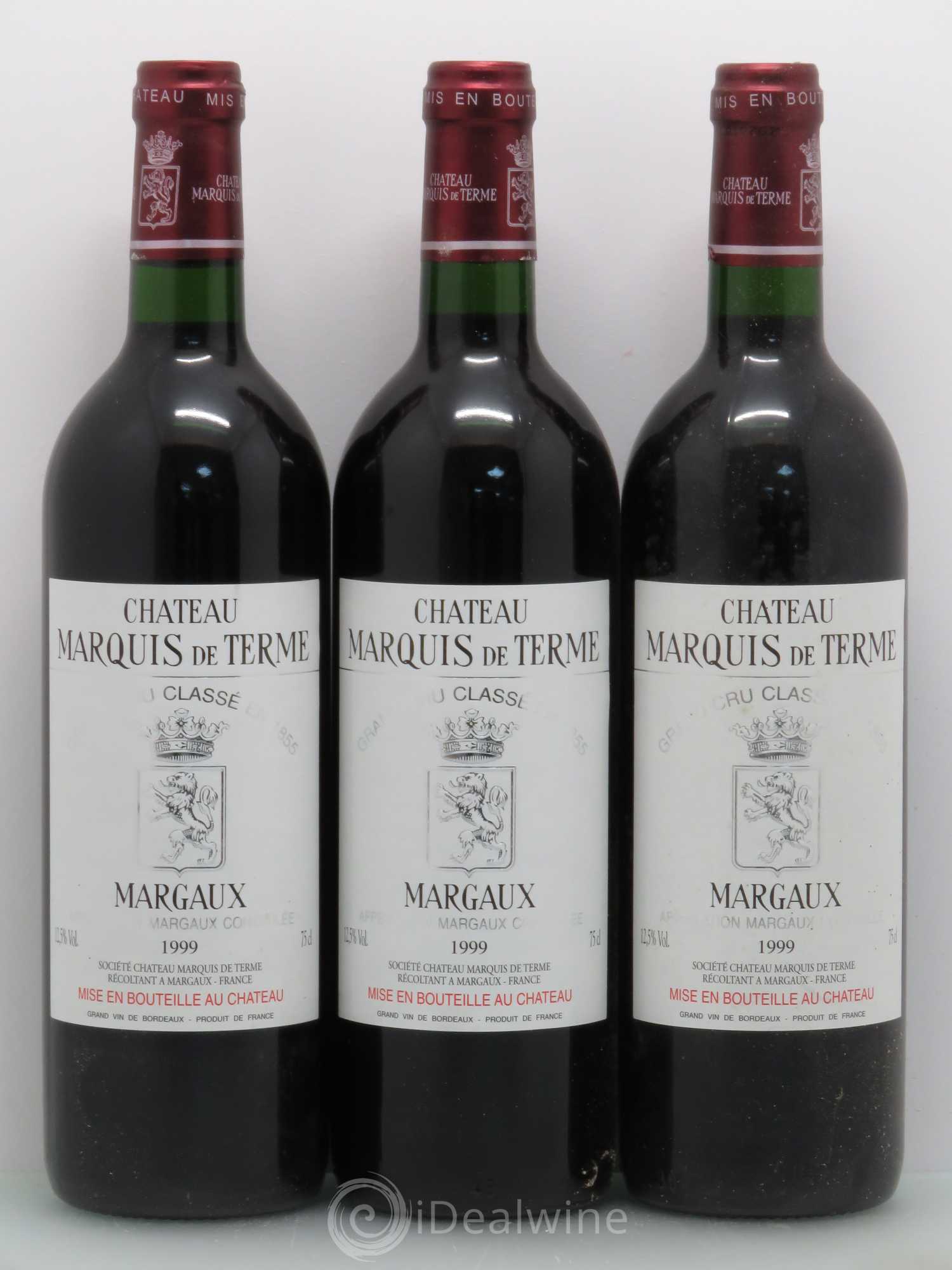 Château Marquis de Terme 4ème Grand Cru Classé 1999 - Lot de 12 bouteilles - 4
