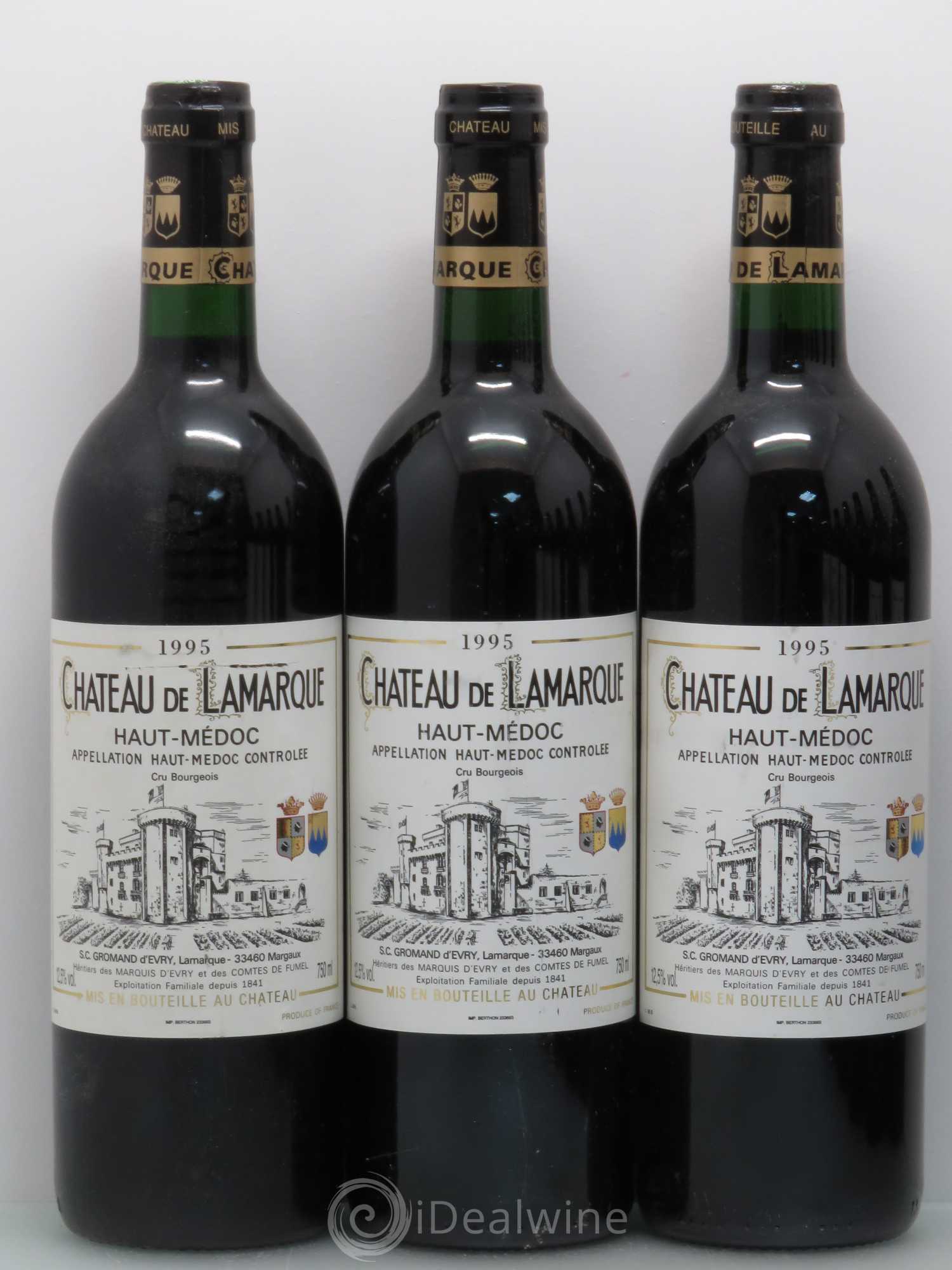 Château de Lamarque Cru Bourgeois 1995 - Lot de 12 bouteilles - 2