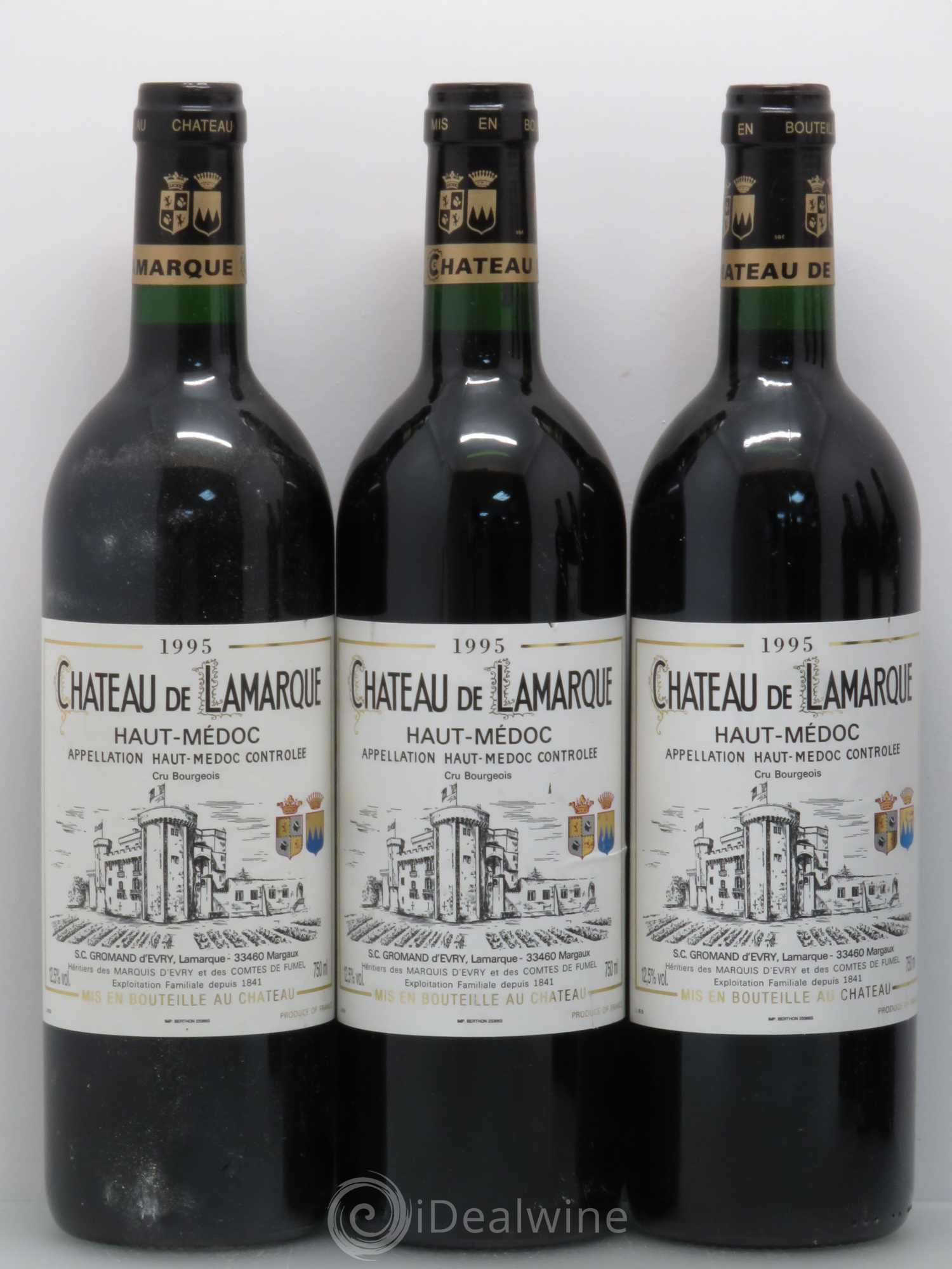 Château de Lamarque Cru Bourgeois 1995 - Lot de 12 bouteilles - 3