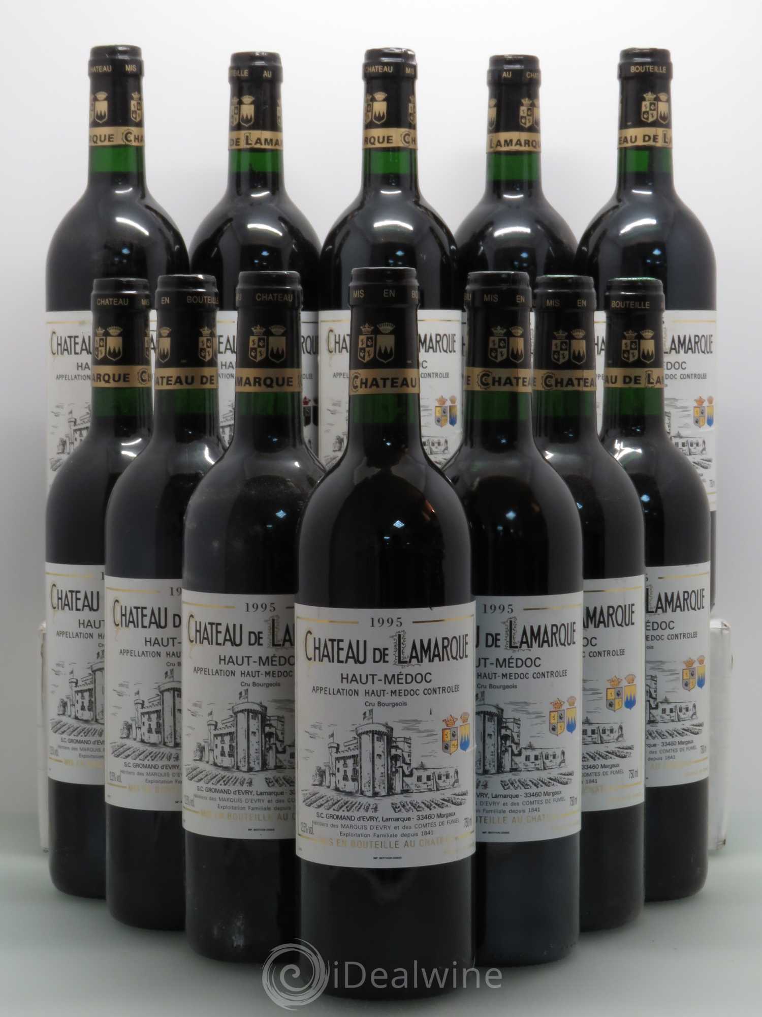 Château de Lamarque Cru Bourgeois 1995 - Lot de 12 bouteilles - 0