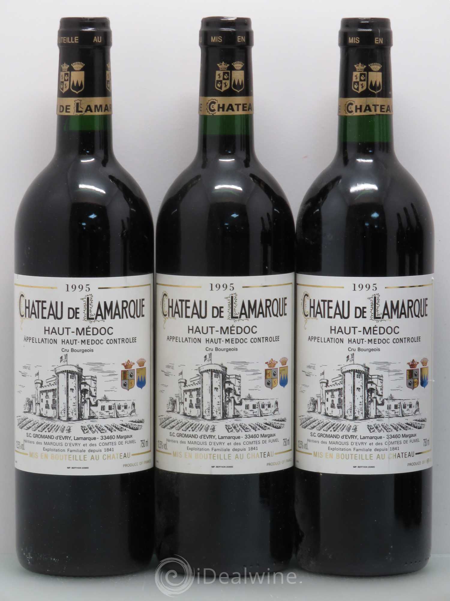 Château de Lamarque Cru Bourgeois 1995 - Lot de 12 bouteilles - 3