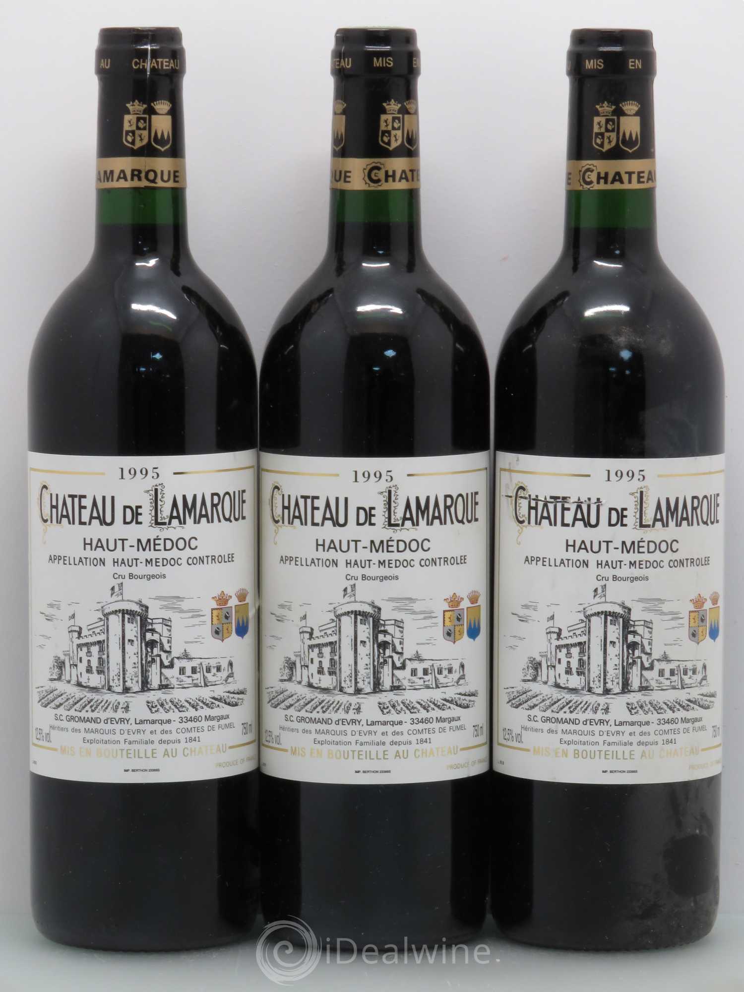 Château de Lamarque Cru Bourgeois 1995 - Lot de 12 bouteilles - 4