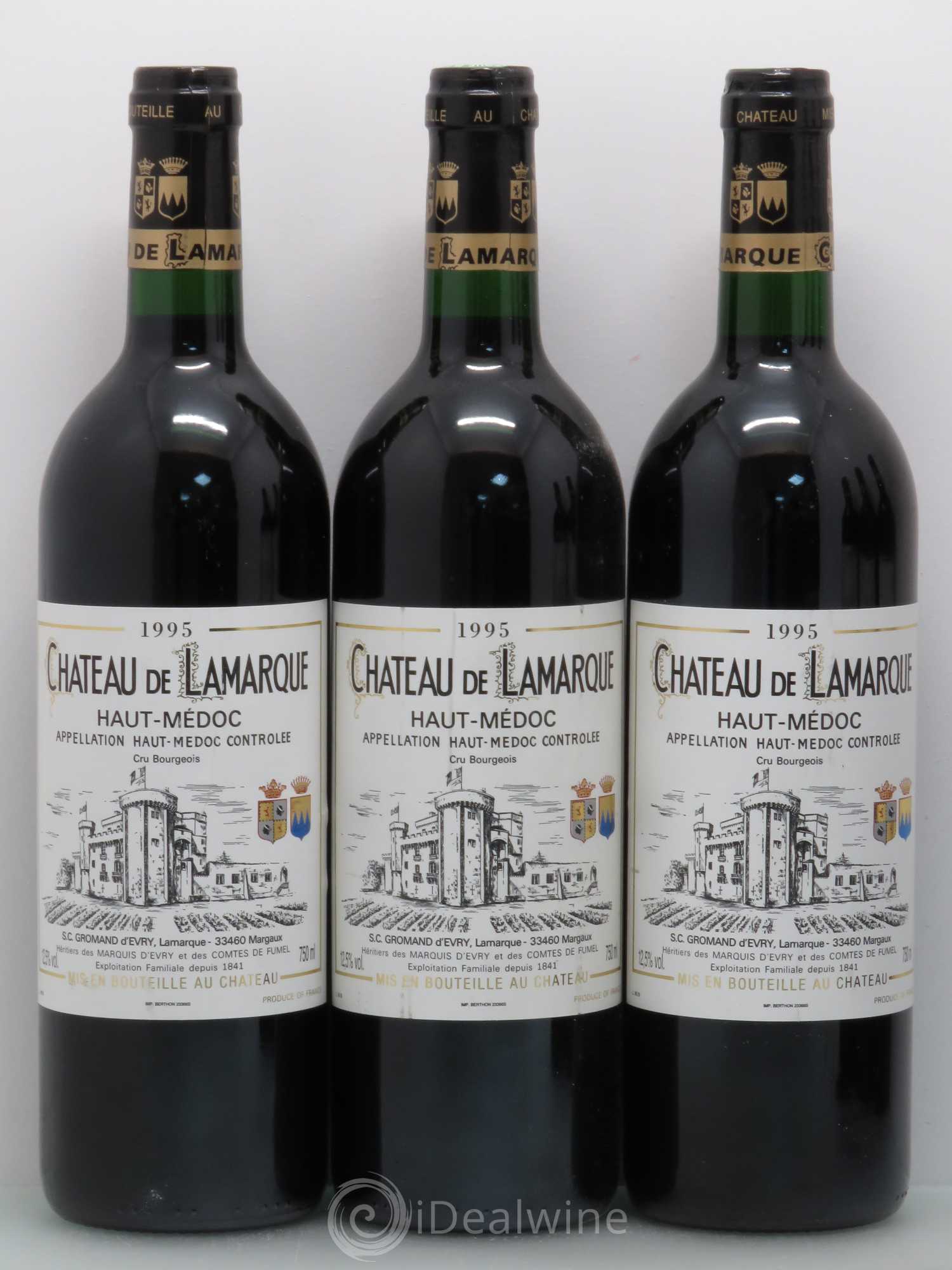 Château de Lamarque Cru Bourgeois 1995 - Lot de 12 bouteilles - 3