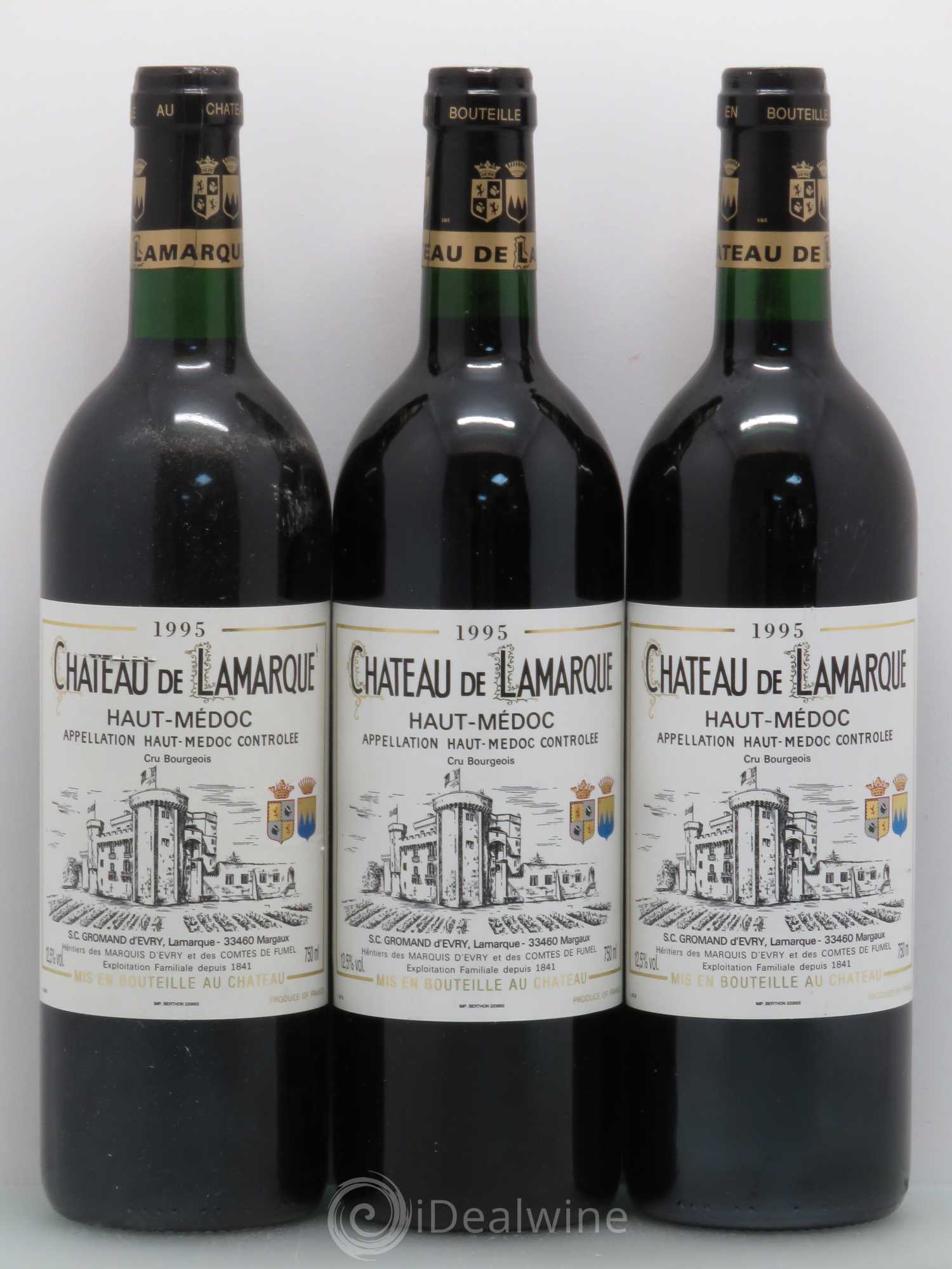 Château de Lamarque Cru Bourgeois 1995 - Lot de 12 bouteilles - 4