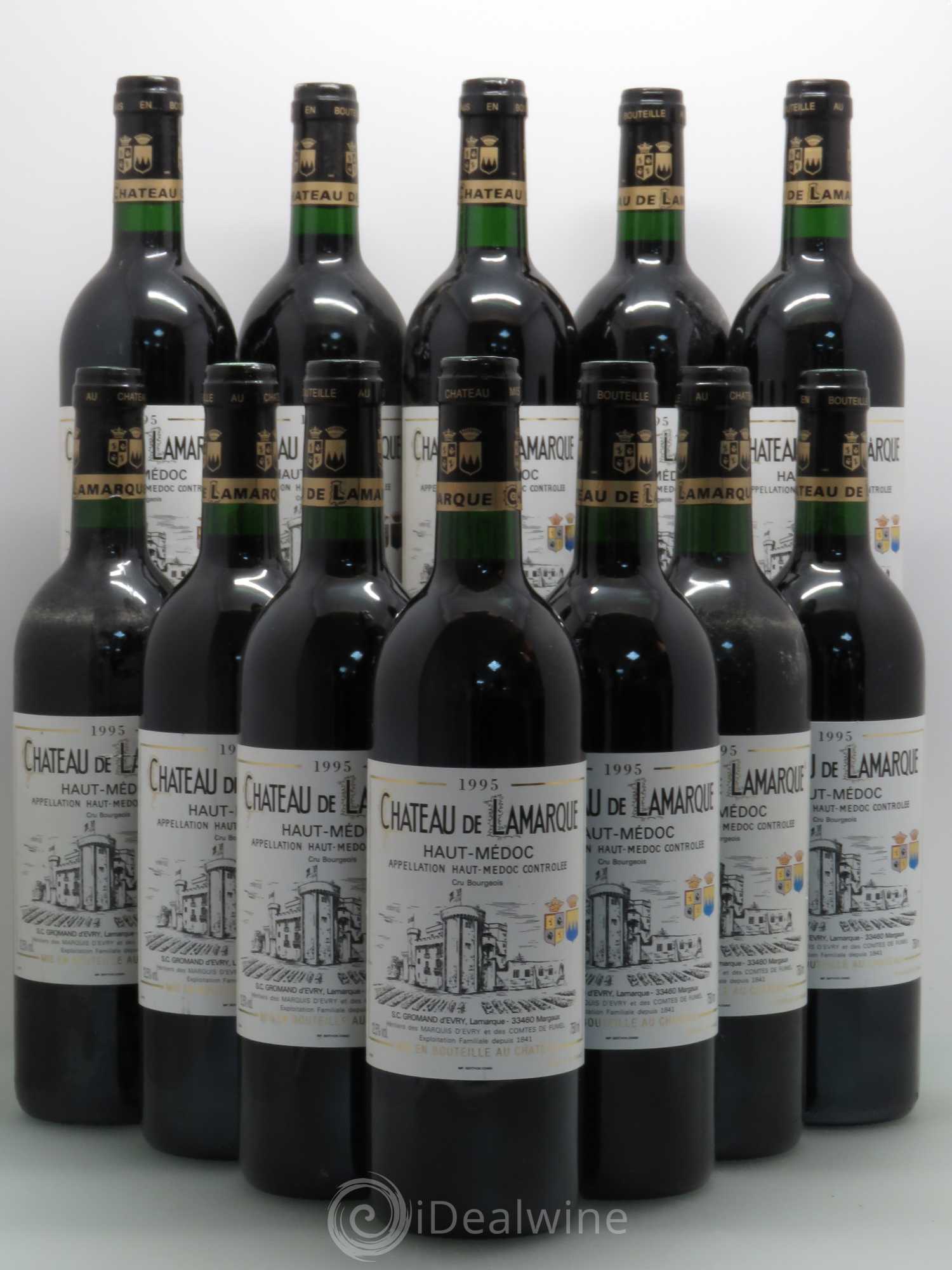 Château de Lamarque Cru Bourgeois 1995 - Lot de 12 bouteilles - 0