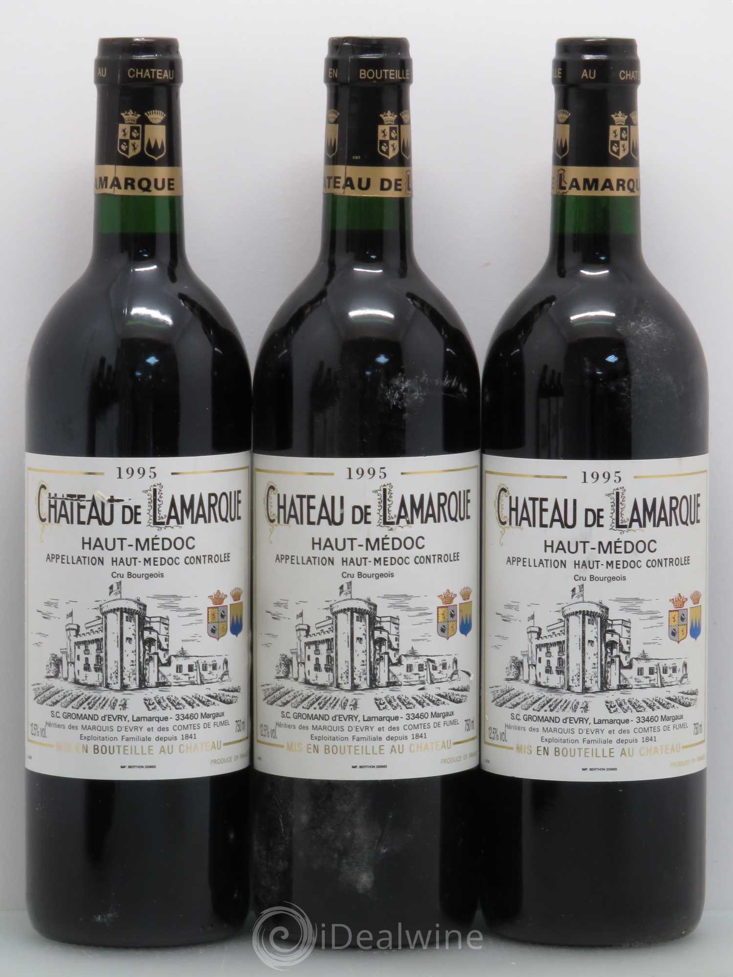 Château de Lamarque Cru Bourgeois 1995 - Lot de 6 bouteilles - 2