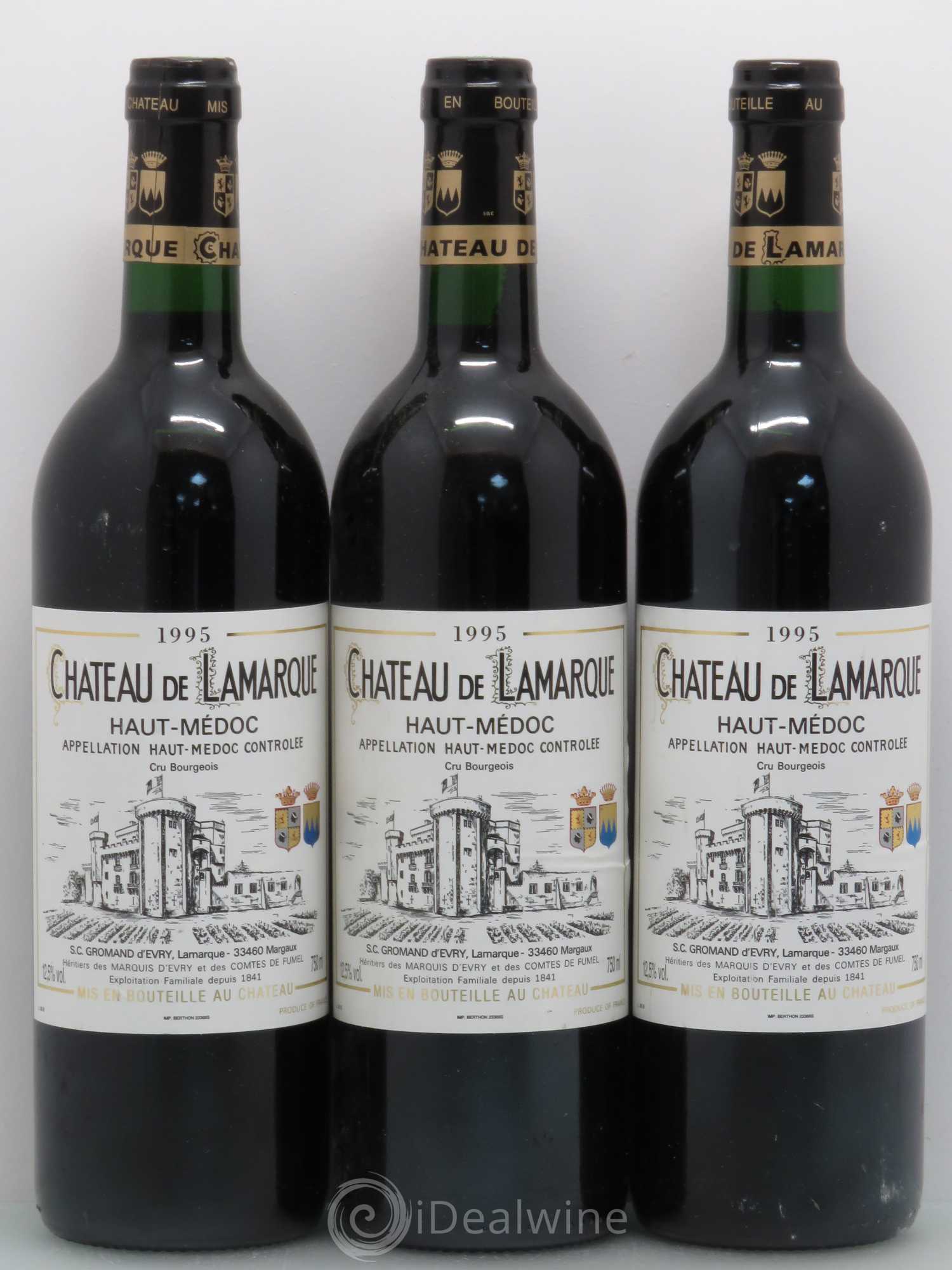 Château de Lamarque Cru Bourgeois 1995 - Lot de 6 bouteilles - 2