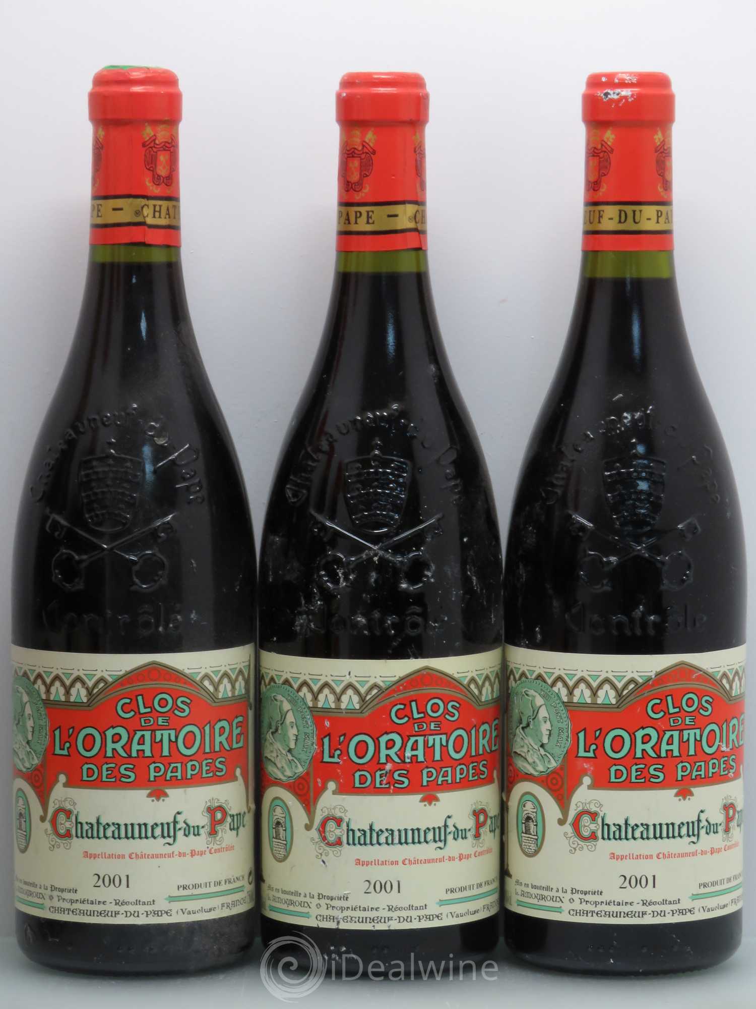 Châteauneuf-du-Pape Clos de l'Oratoire des Papes 2001 - Lot de 6 bouteilles - 1