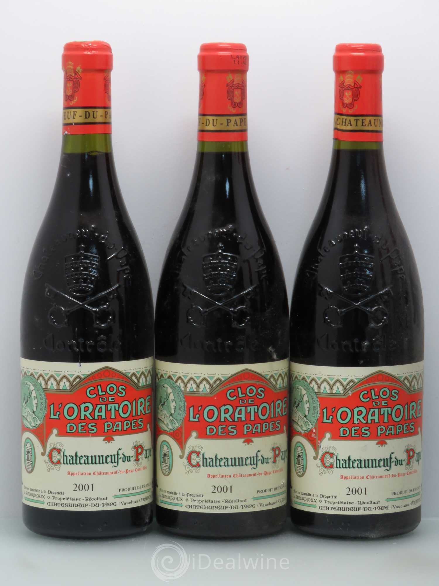 Châteauneuf-du-Pape Clos de l'Oratoire des Papes 2001 - Lot de 6 bouteilles - 1