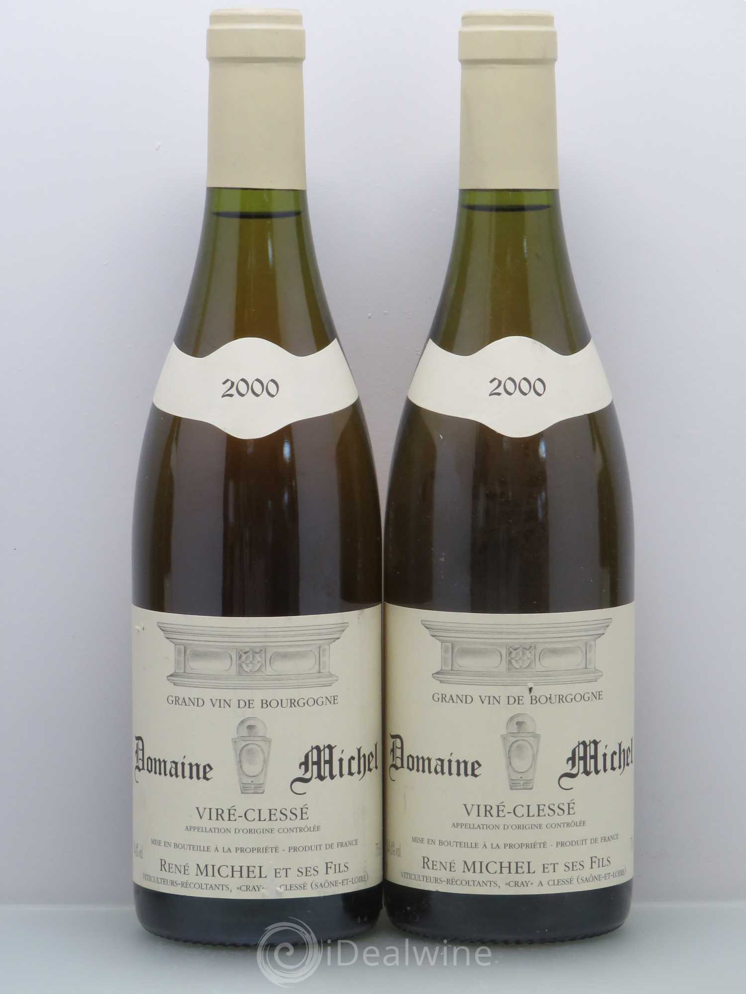 Mâcon Vire-Clesse Domaine Michel 2000 - Lot de 4 bouteilles - 1