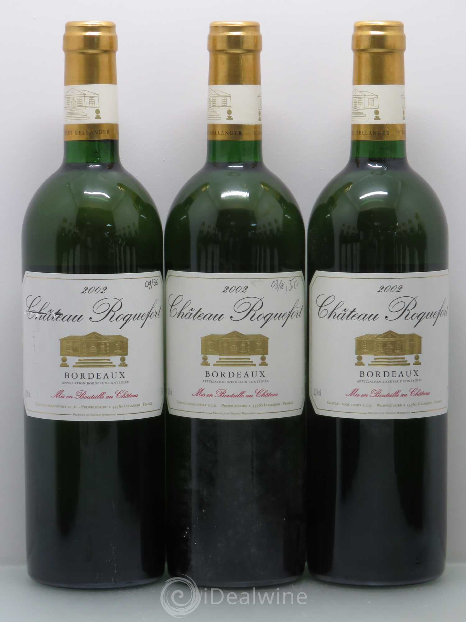 Bordeaux Château Roquefort 2002 - Posten von 12 Flaschen - 1