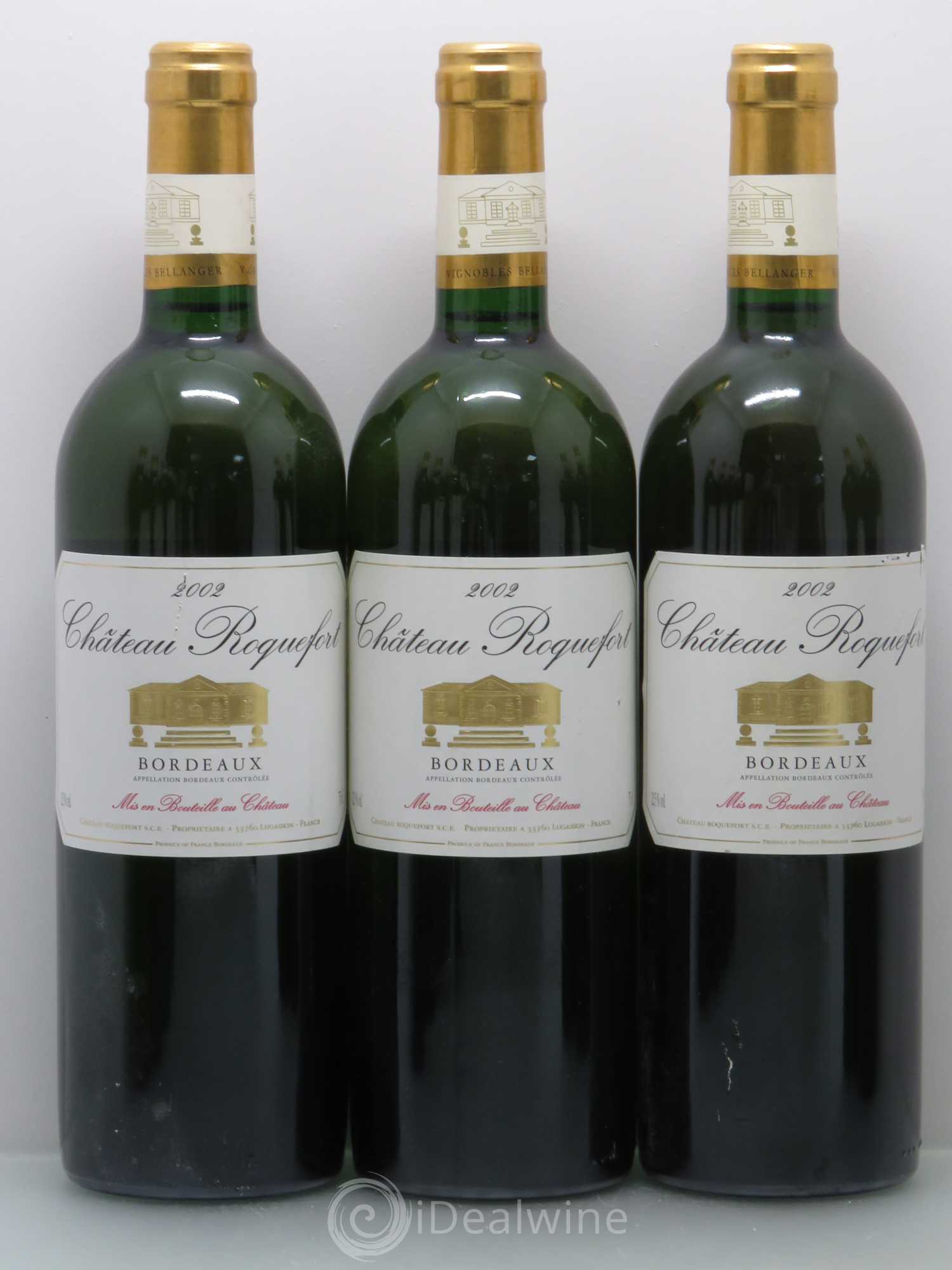 Bordeaux Château Roquefort 2002 - Posten von 12 Flaschen - 2