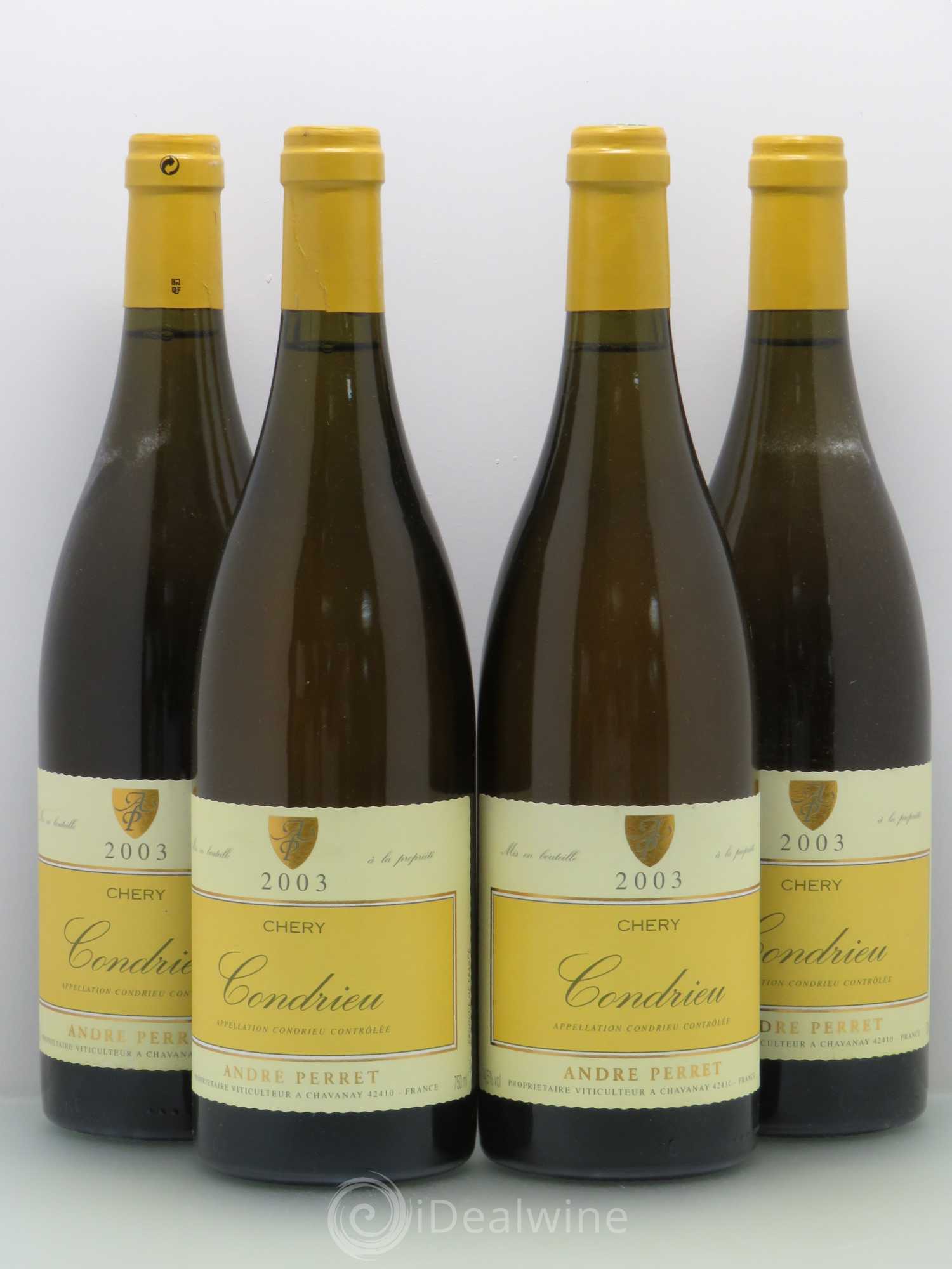 Condrieu Chery André Perret 2003 - Lot de 4 bouteilles - 0