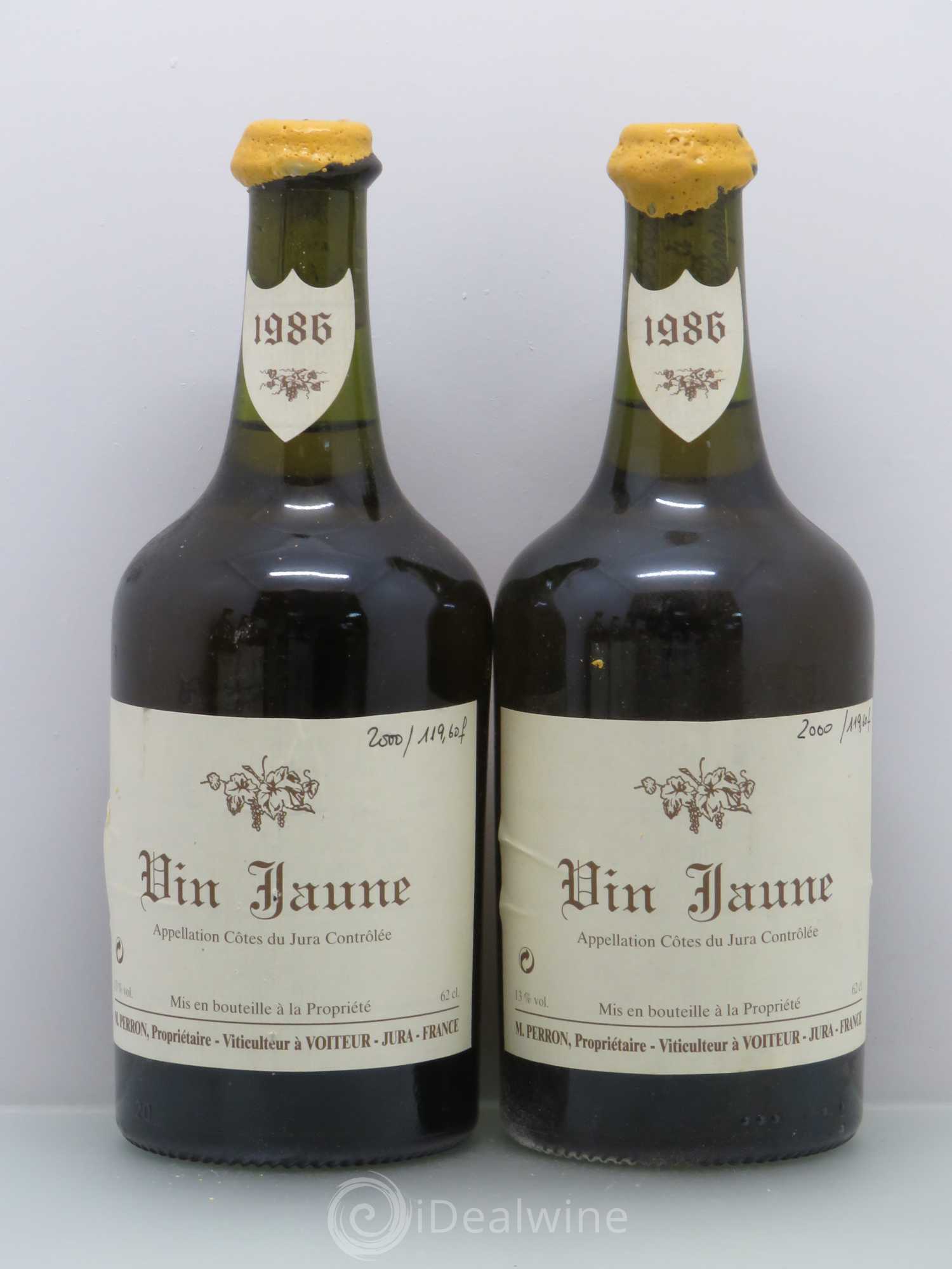 Arbois Vin Jaune Perron 1986 - Lot de 5 bouteilles - 2