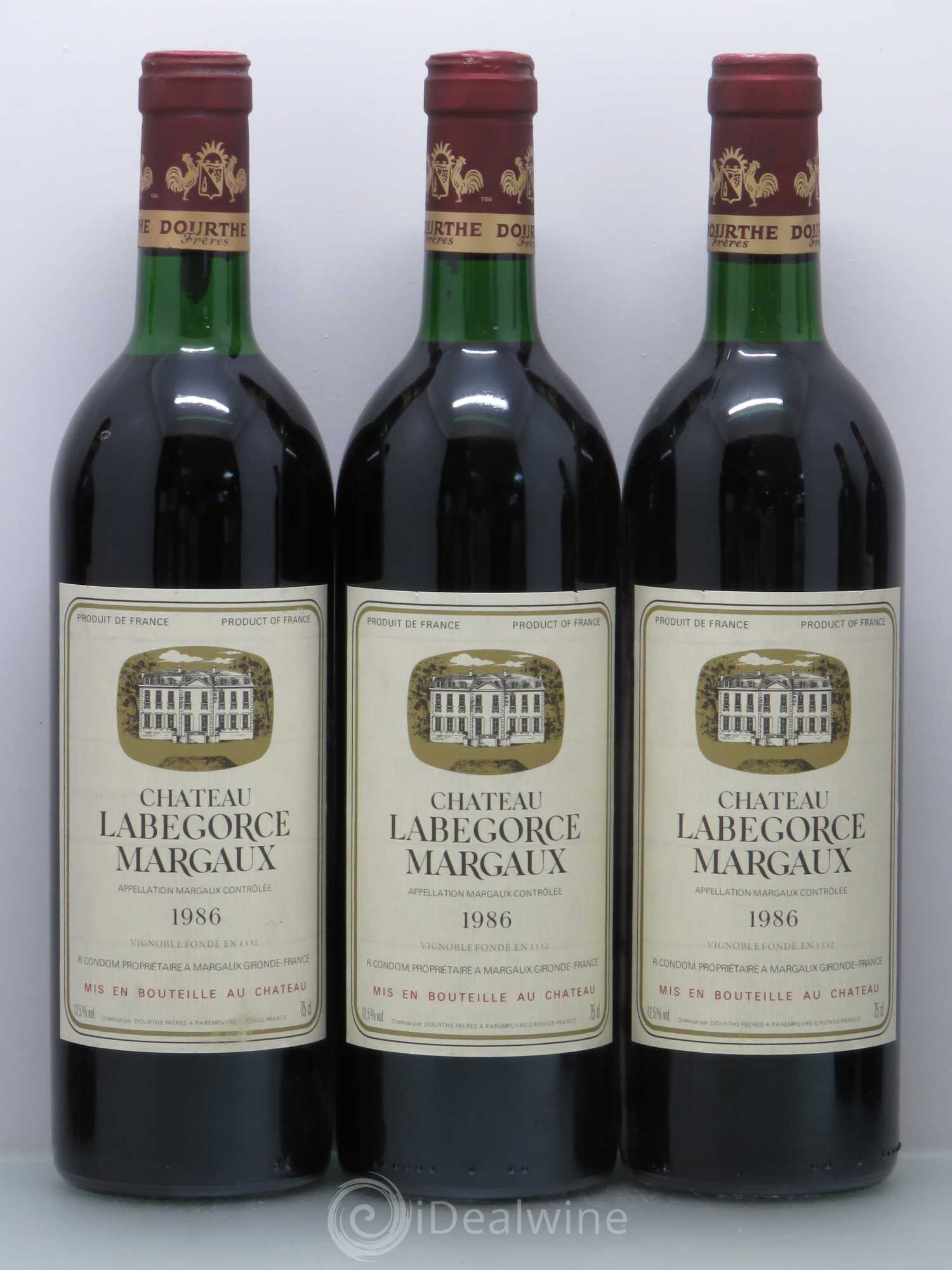 Château Labegorce Cru Bourgeois 1986 - Lot de 6 bouteilles - 1