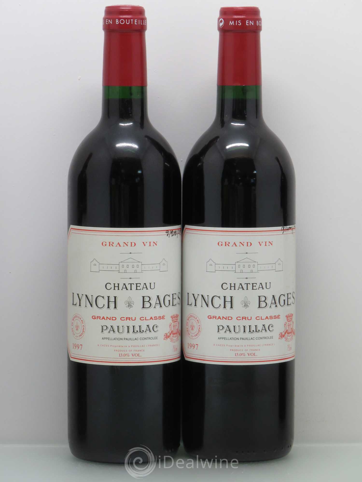 Château Lynch Bages 5ème Grand Cru Classé 1997 - Lot de 4 bouteilles - 1
